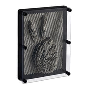 Pinart 3D Nagelbild Schwarz-Silber-Transparent