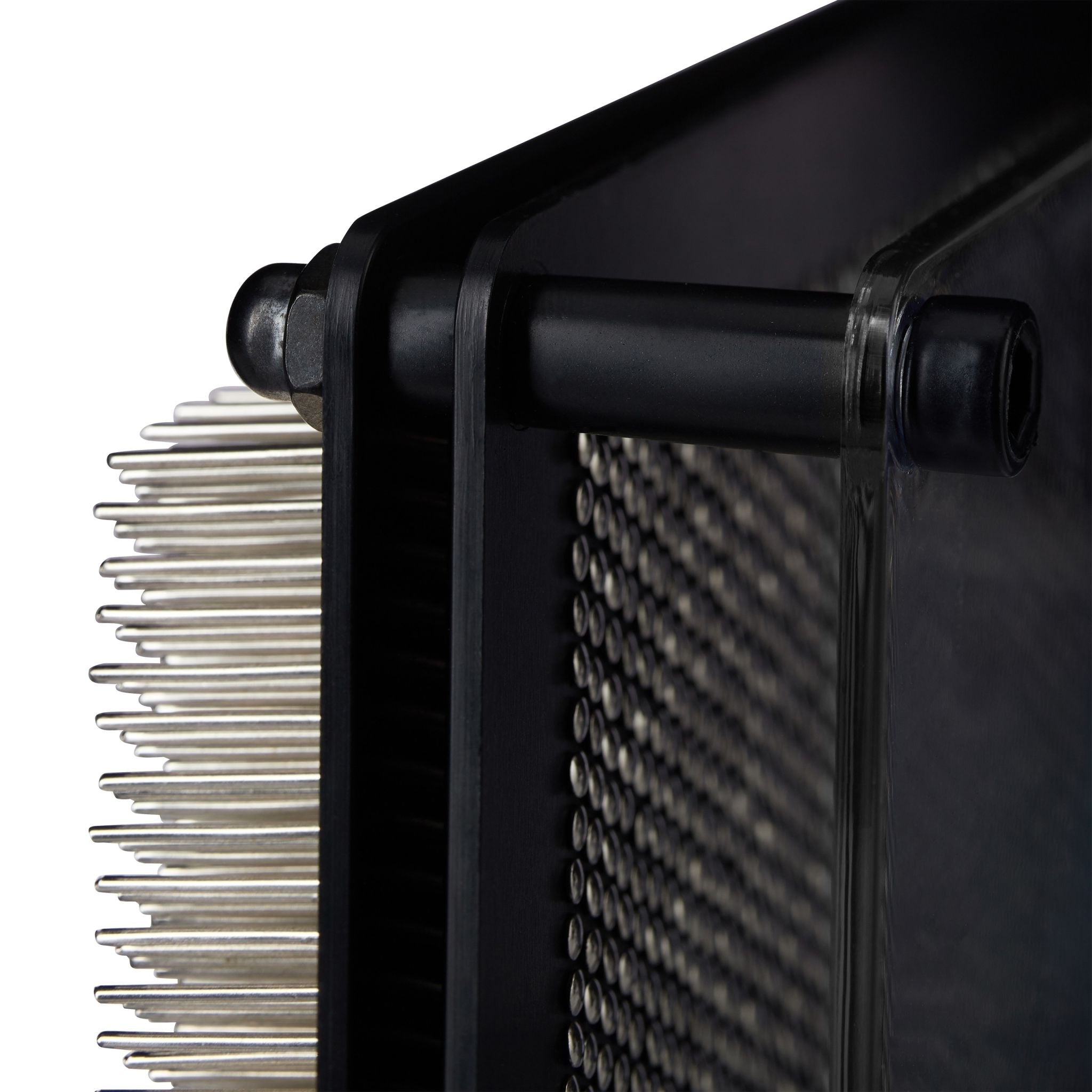Pinart 3D Nagelbild Schwarz-Silber-Transparent