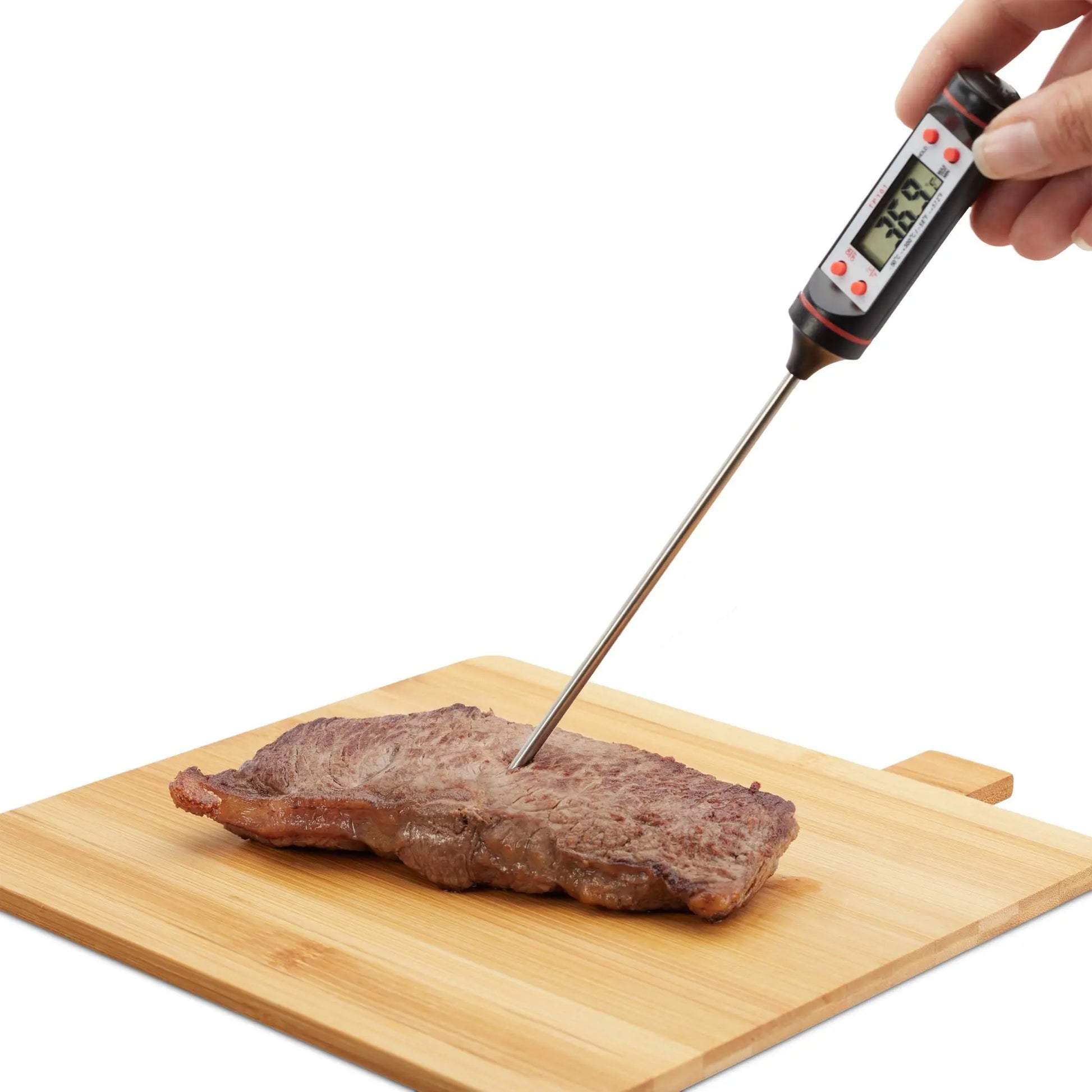 Küchenthermometer digital Silber von Relaxdays