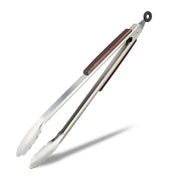 Küchenzange Edelstahl 38cm Braun-Silber von Relaxdays
