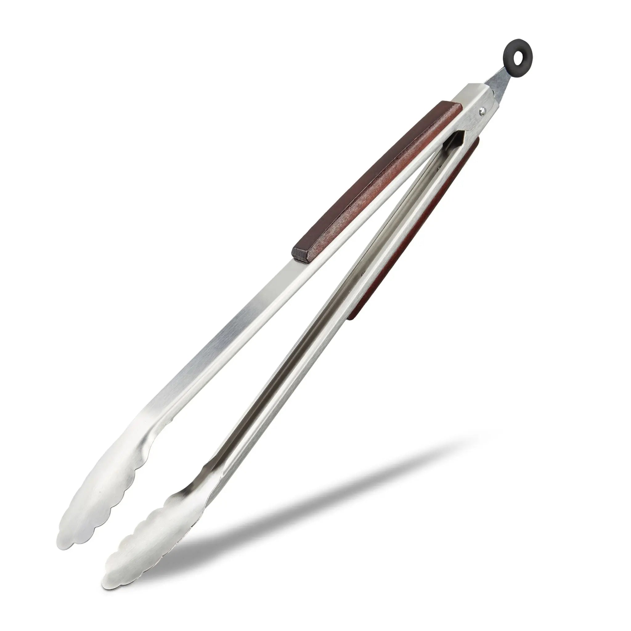 Küchenzange Edelstahl 38cm Braun-Silber von Relaxdays