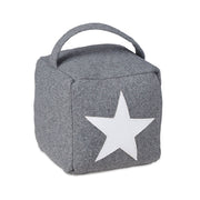 Türstopper Stern mit Griff Weiss-Grau von Relaxdays