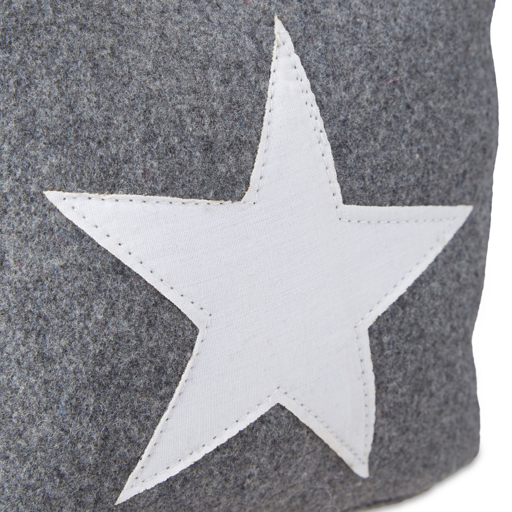 Türstopper Stern mit Griff Weiss-Grau von Relaxdays