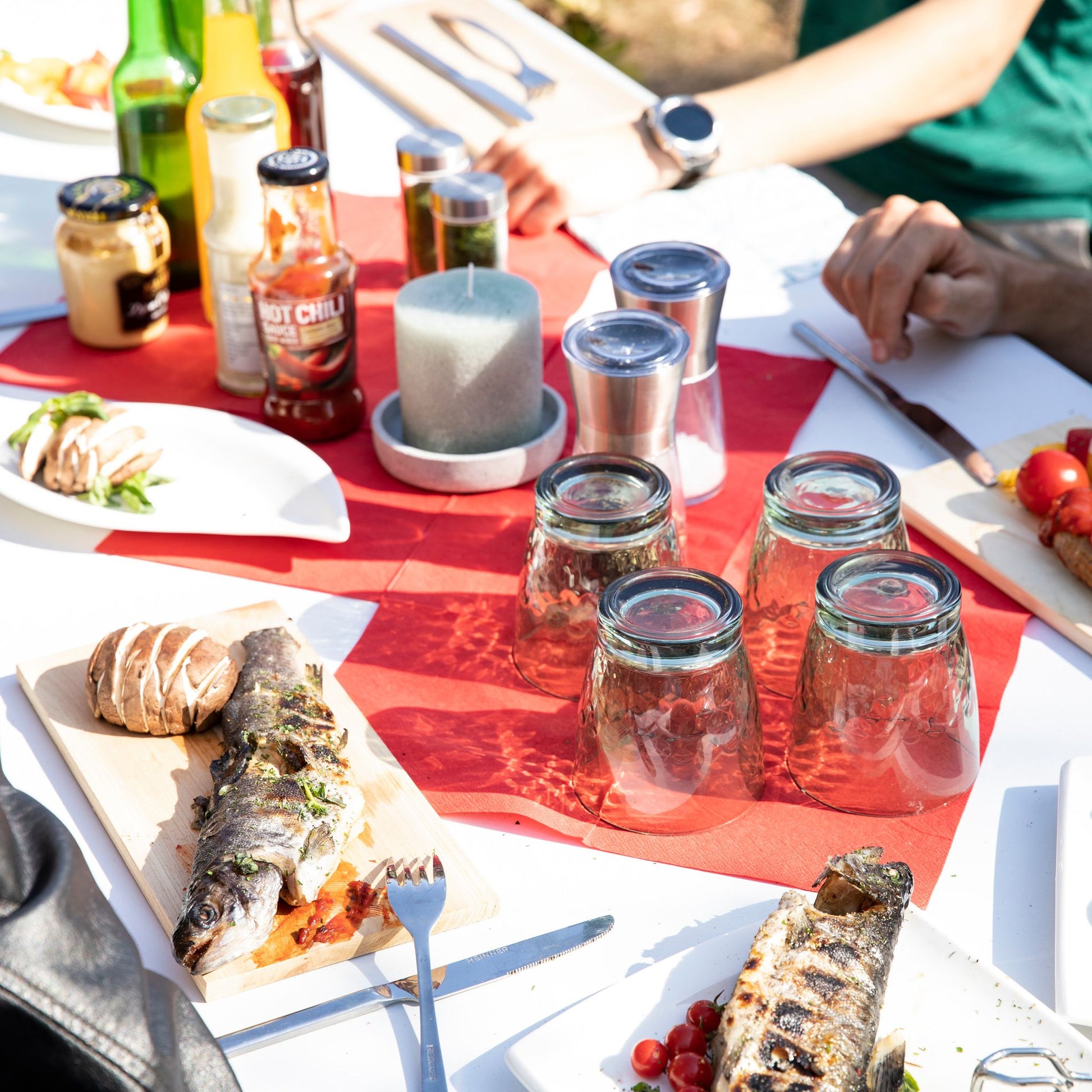Bierzeltgarnitur klappbar weiss Weiss-Schwarz von Relaxdays