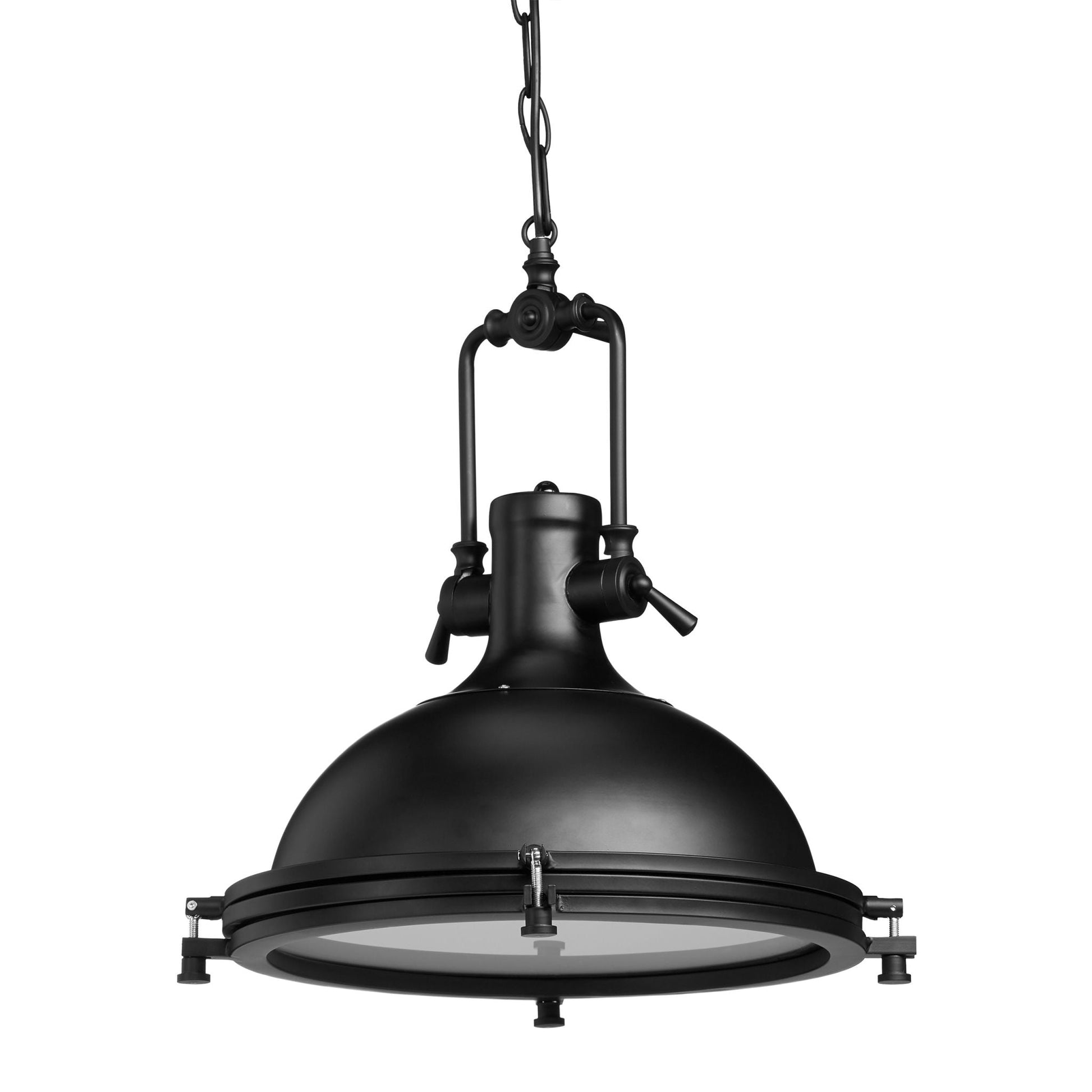 Industrie Hängelampe Retro Design Schwarz von Relaxdays