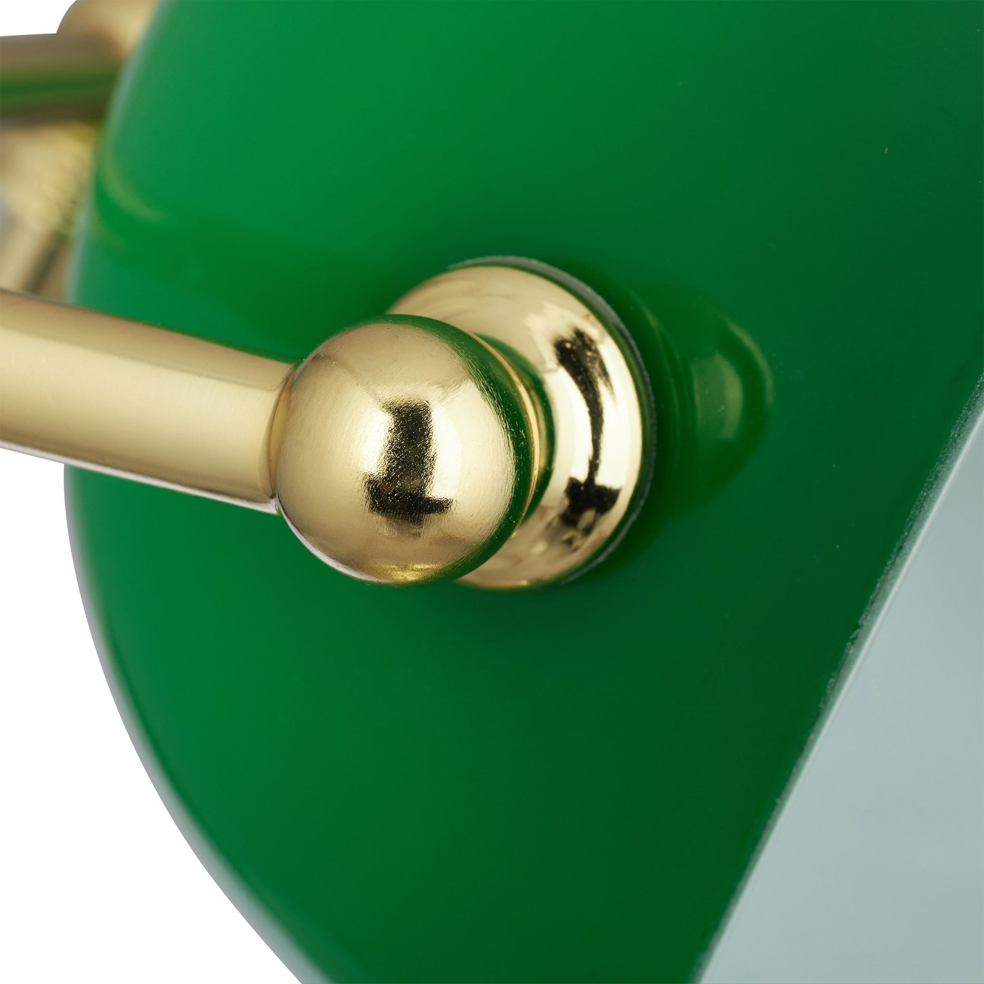 Bankerlampe mit Zugschalter Gold-Grün-Schwarz von Relaxdays