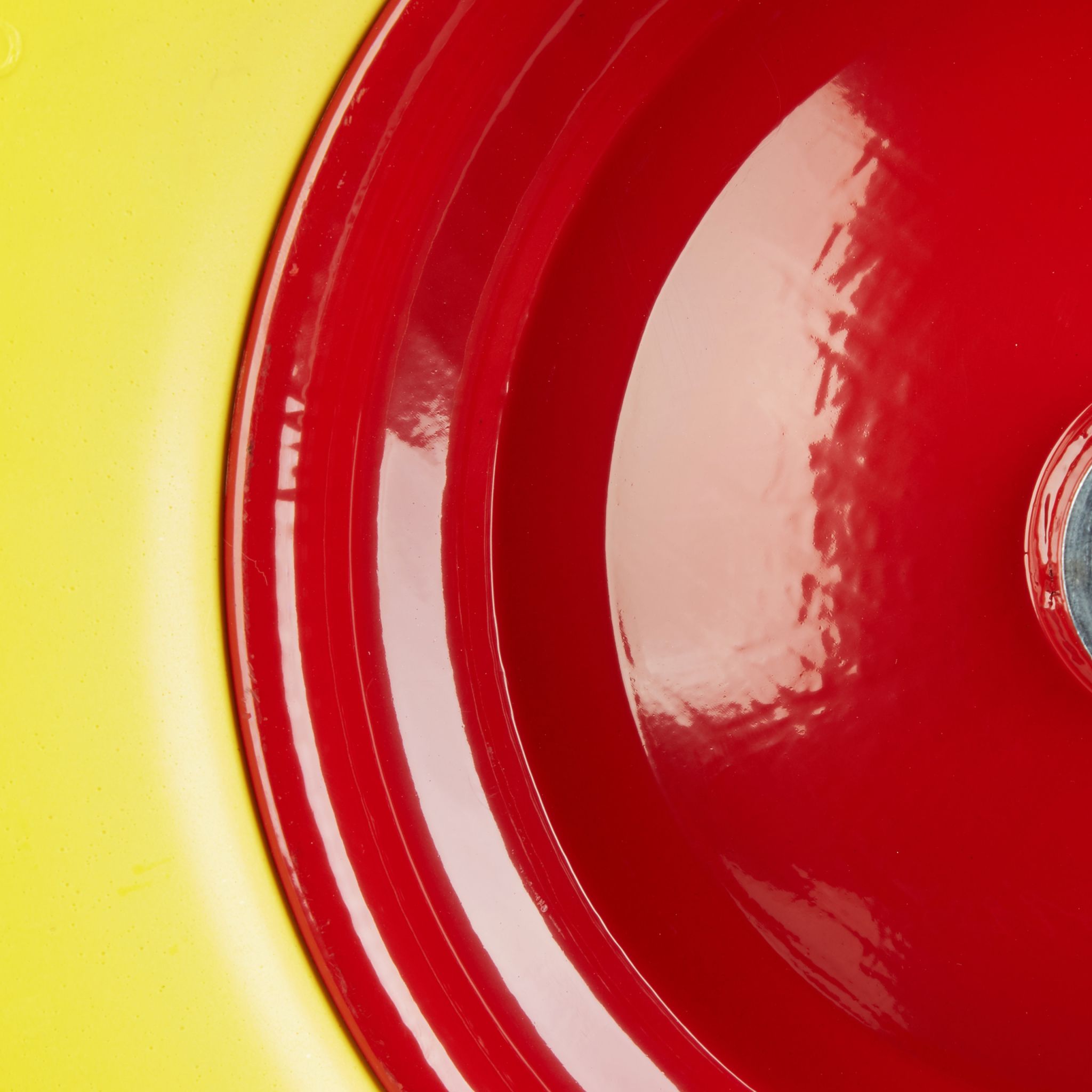 Schubkarrenrad Vollgummi mit Achse Gelb-Rot von Relaxdays