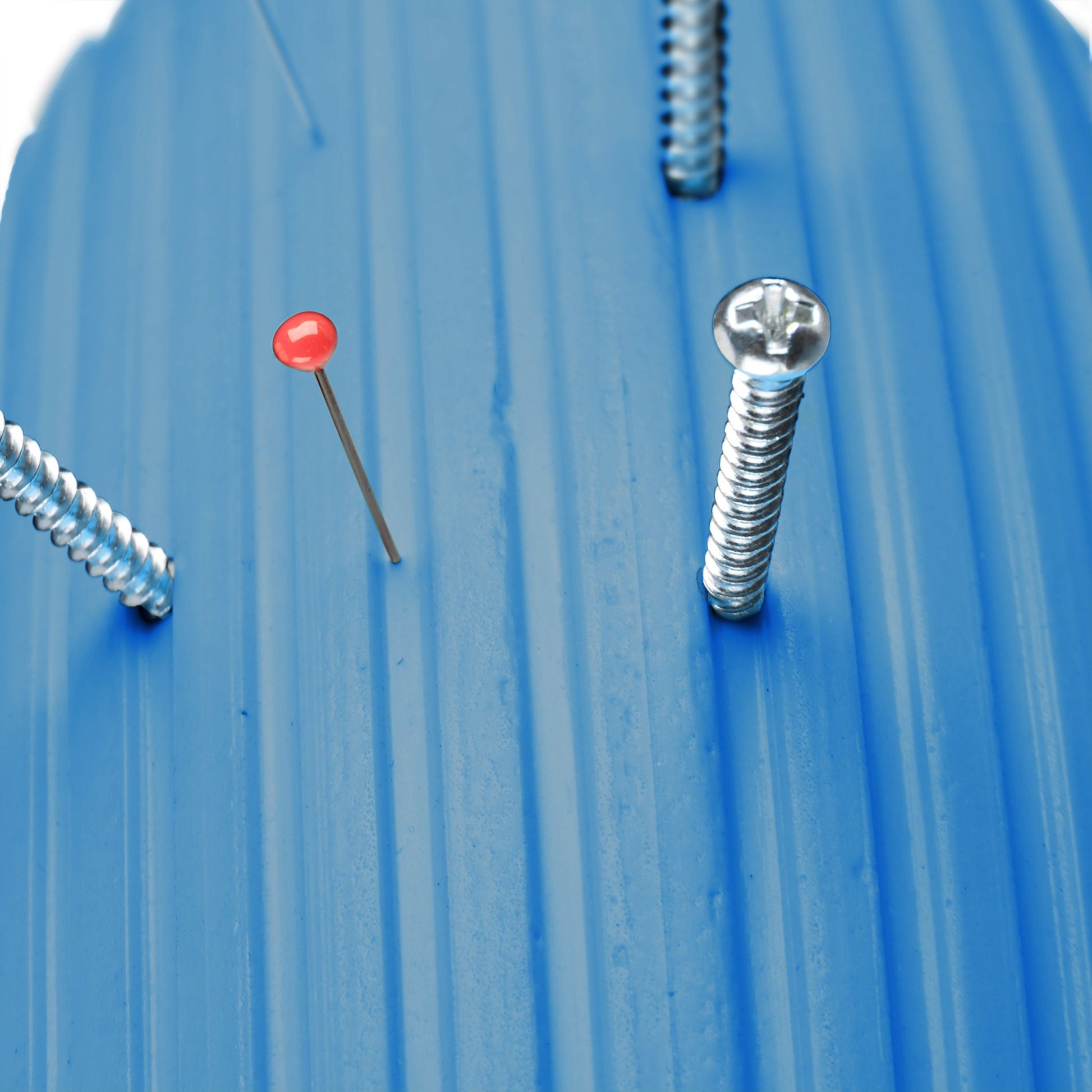 Schubkarrenrad Vollgummi mit Achse Blau-Rot von Relaxdays