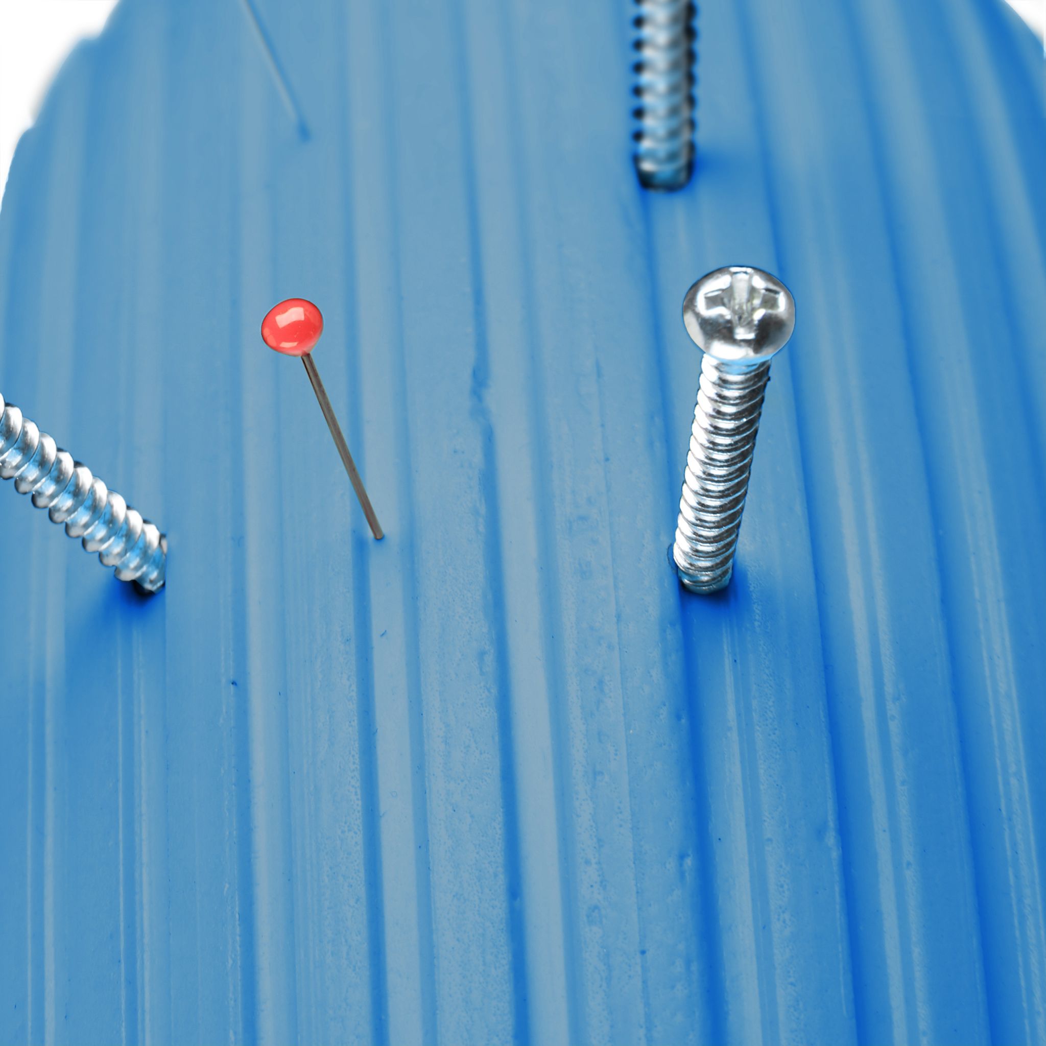 Schubkarrenrad Vollgummi mit Achse Blau-Rot von Relaxdays