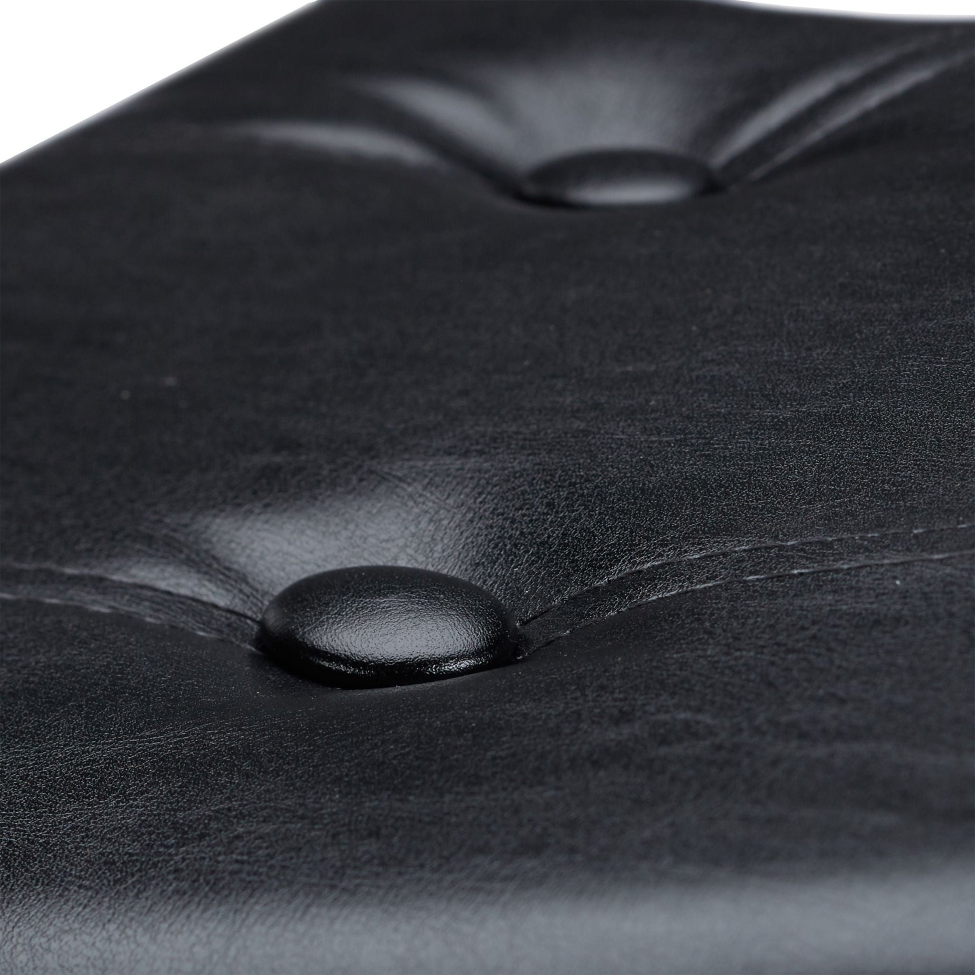 Eckiger Hocker mit Stauraum Schwarz von Relaxdays