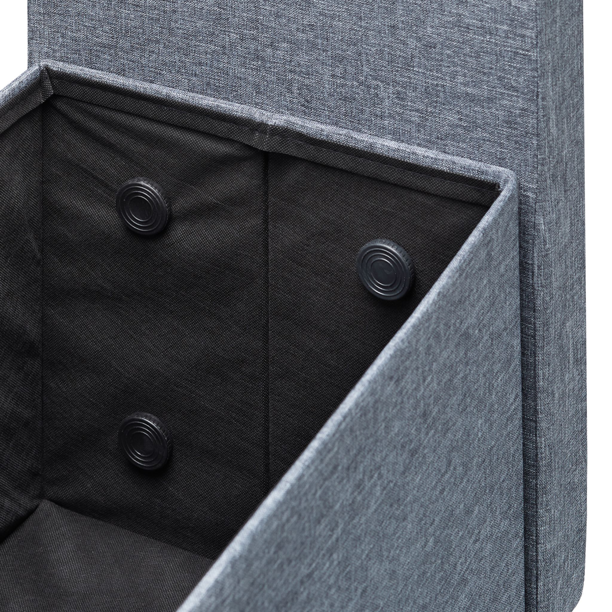 Sitzbank Lehne mit Kissen Anthrazit von Relaxdays