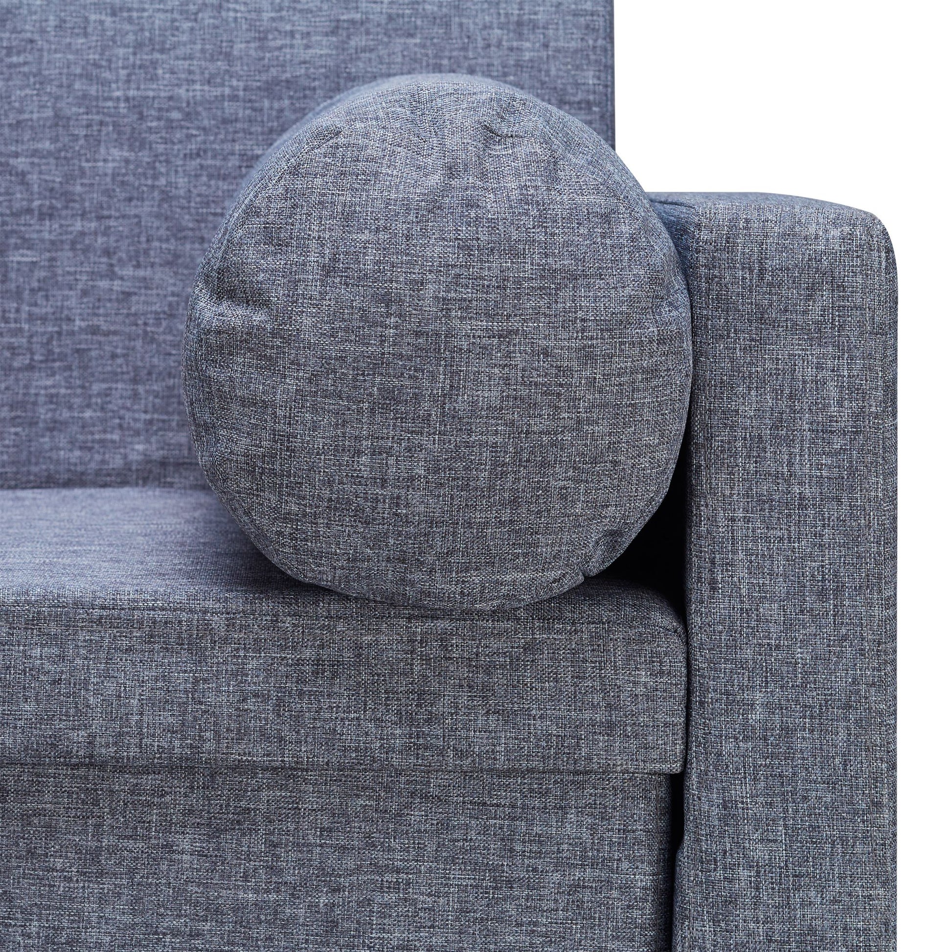 Sitzbank Lehne mit Kissen Anthrazit von Relaxdays