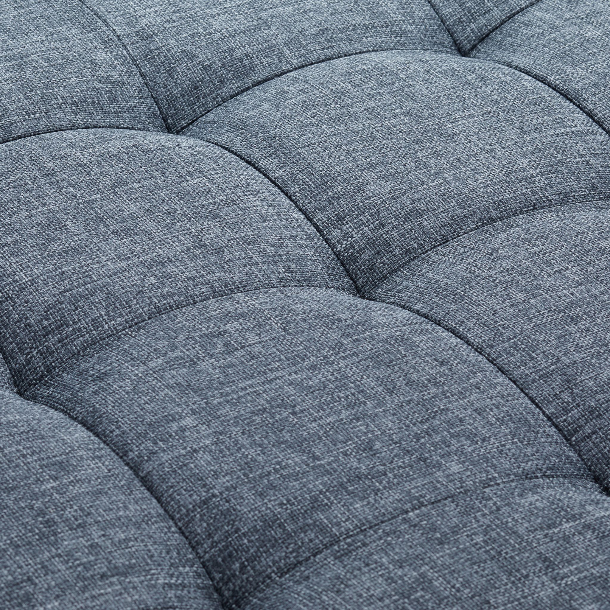Sitzhocker mit Stauraum Grösse M rund Anthrazit von Relaxdays