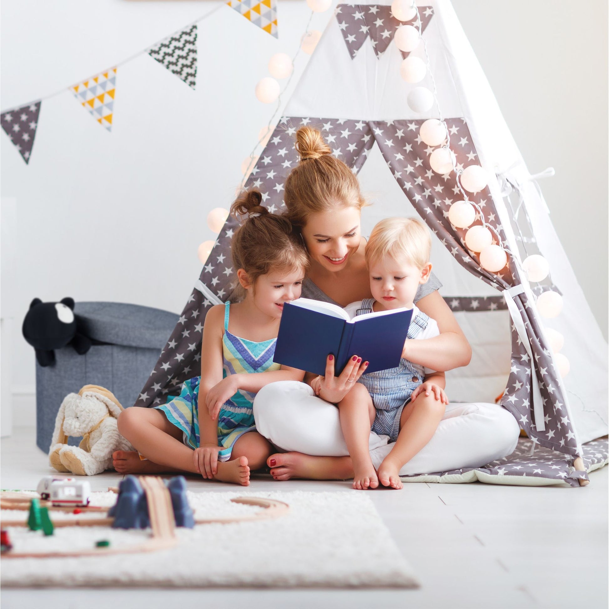 Sitzhocker mit Stauraum GrösseL rund Creme von Relaxdays