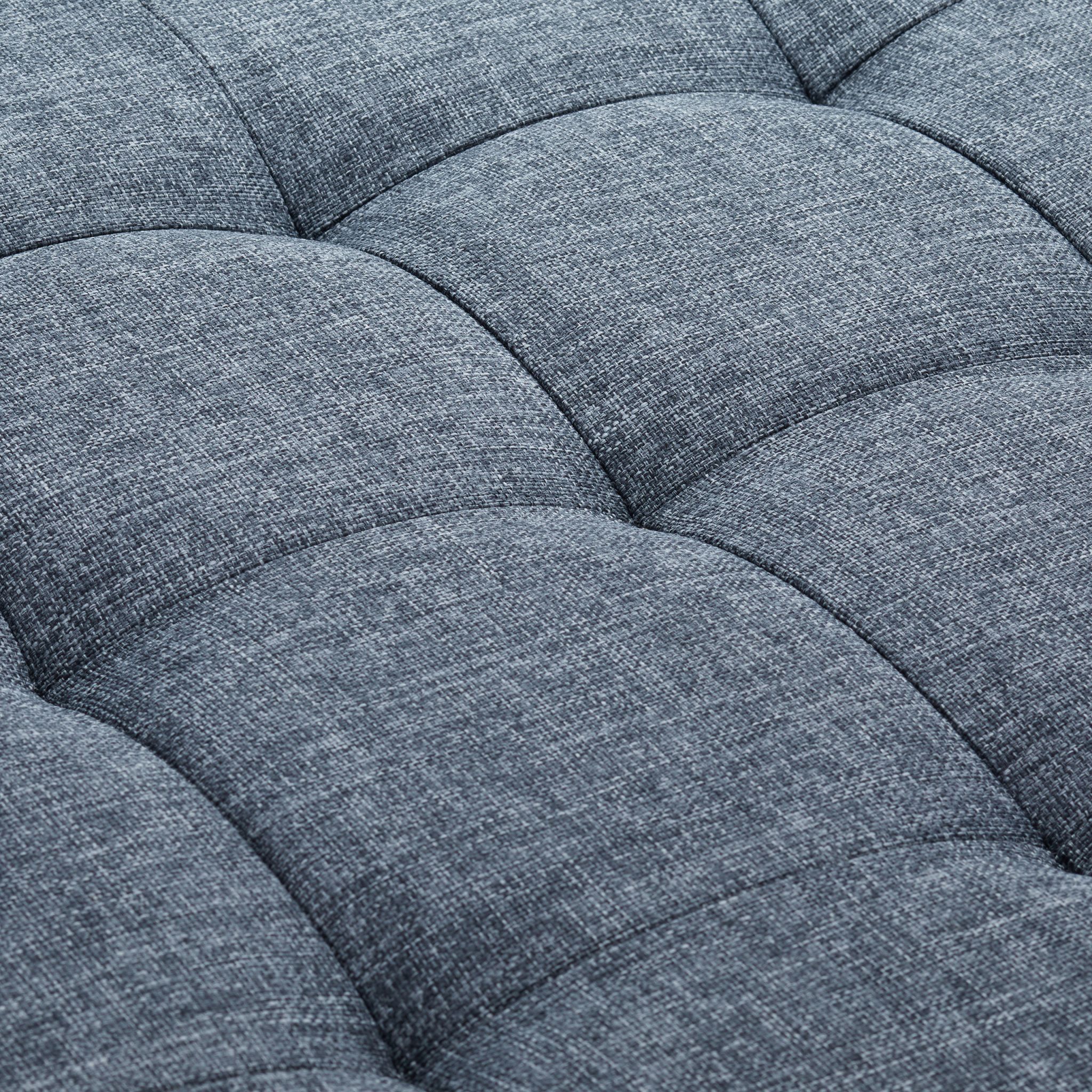 Sitzhocker mit Stauraum GrösseL rund Anthrazit von Relaxdays
