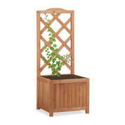 2 in 1 Rankkasten Holz Hellbraun von Relaxdays