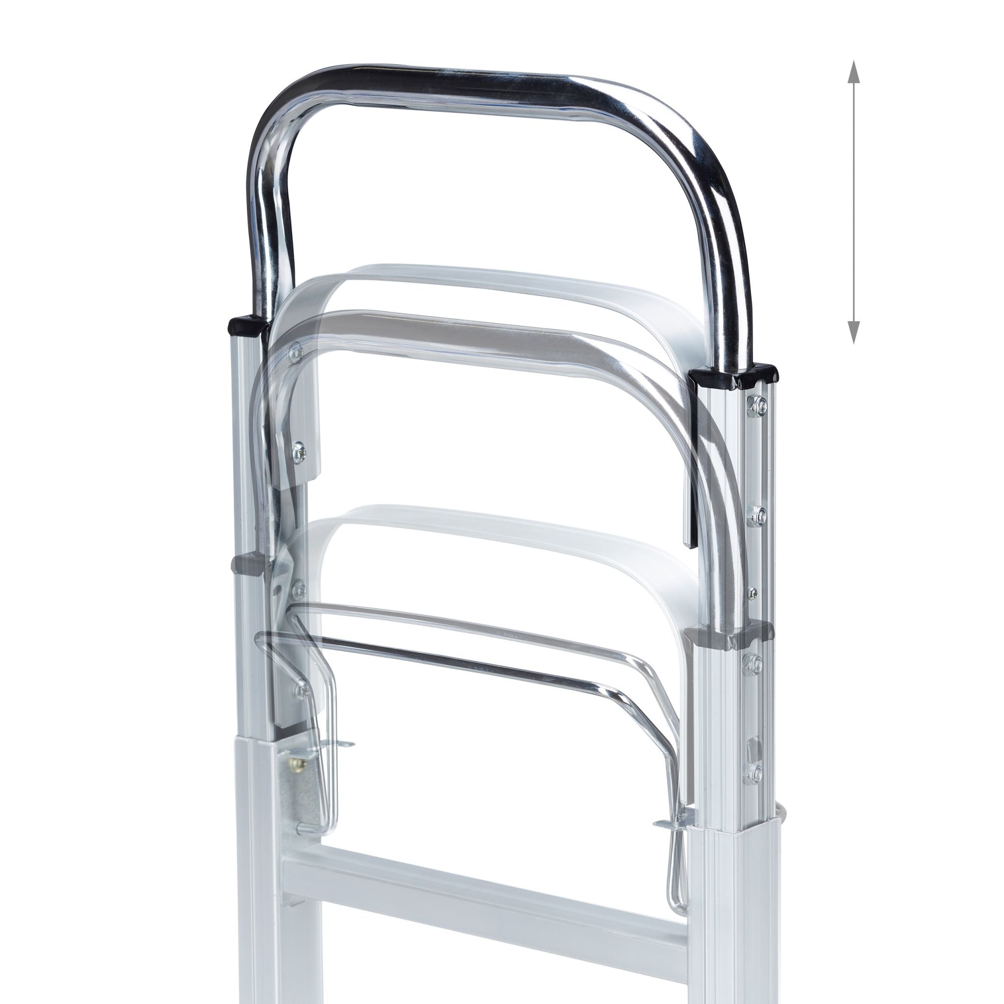 Sackkarre bis 200 kg Rot-Schwarz-Silber von Relaxdays