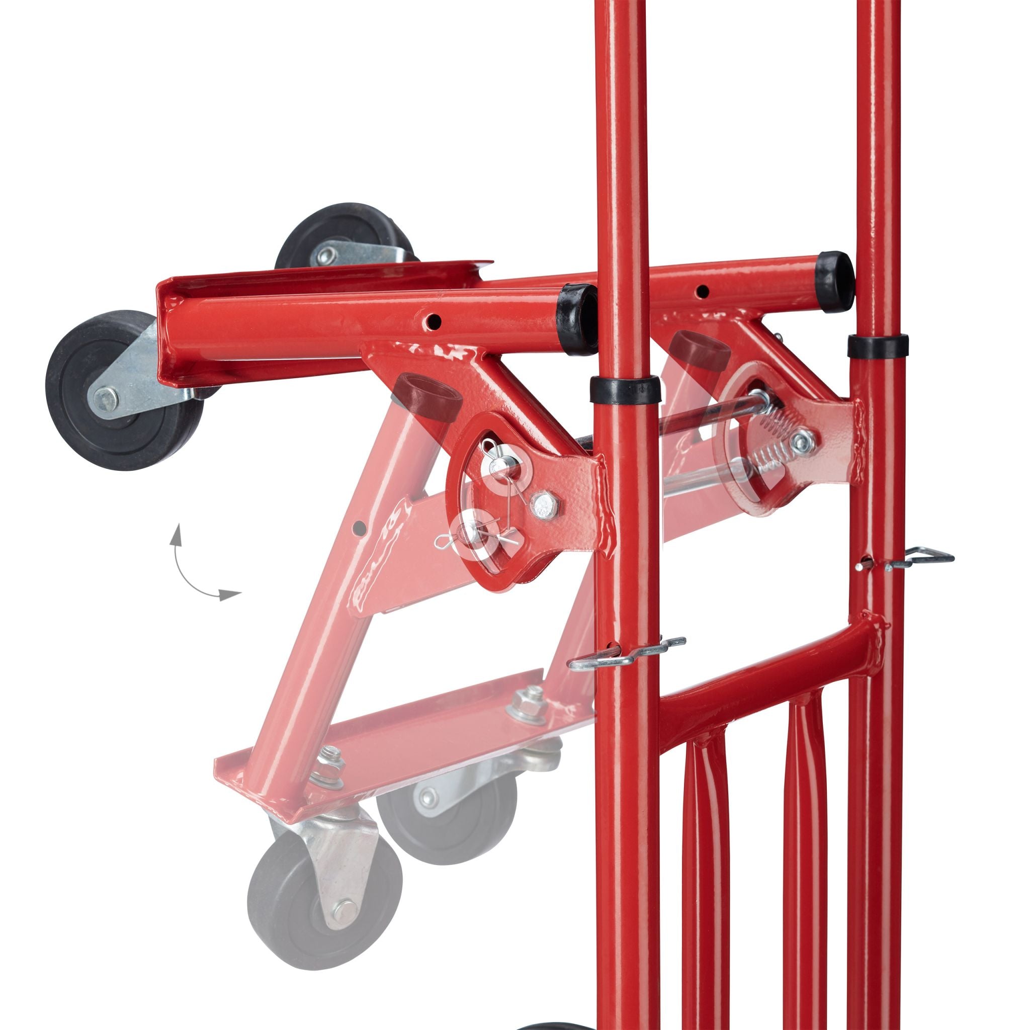 Treppensteiger bis 150 kg Rot-Schwarz von Relaxdays