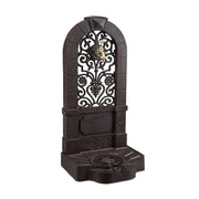 Standbrunnen Antik Dunkelbraun-Gold von Relaxdays