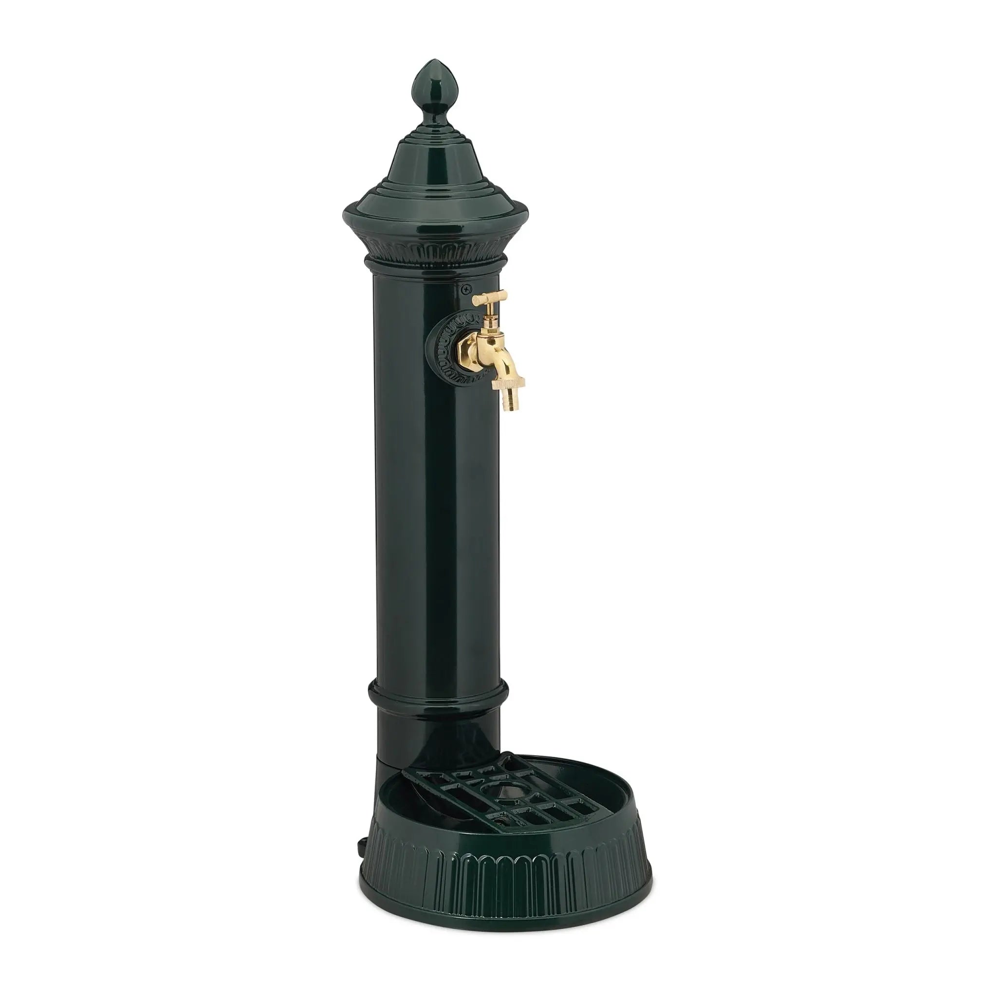 Standbrunnen Antik Dunkelgrün-Gold von Relaxdays