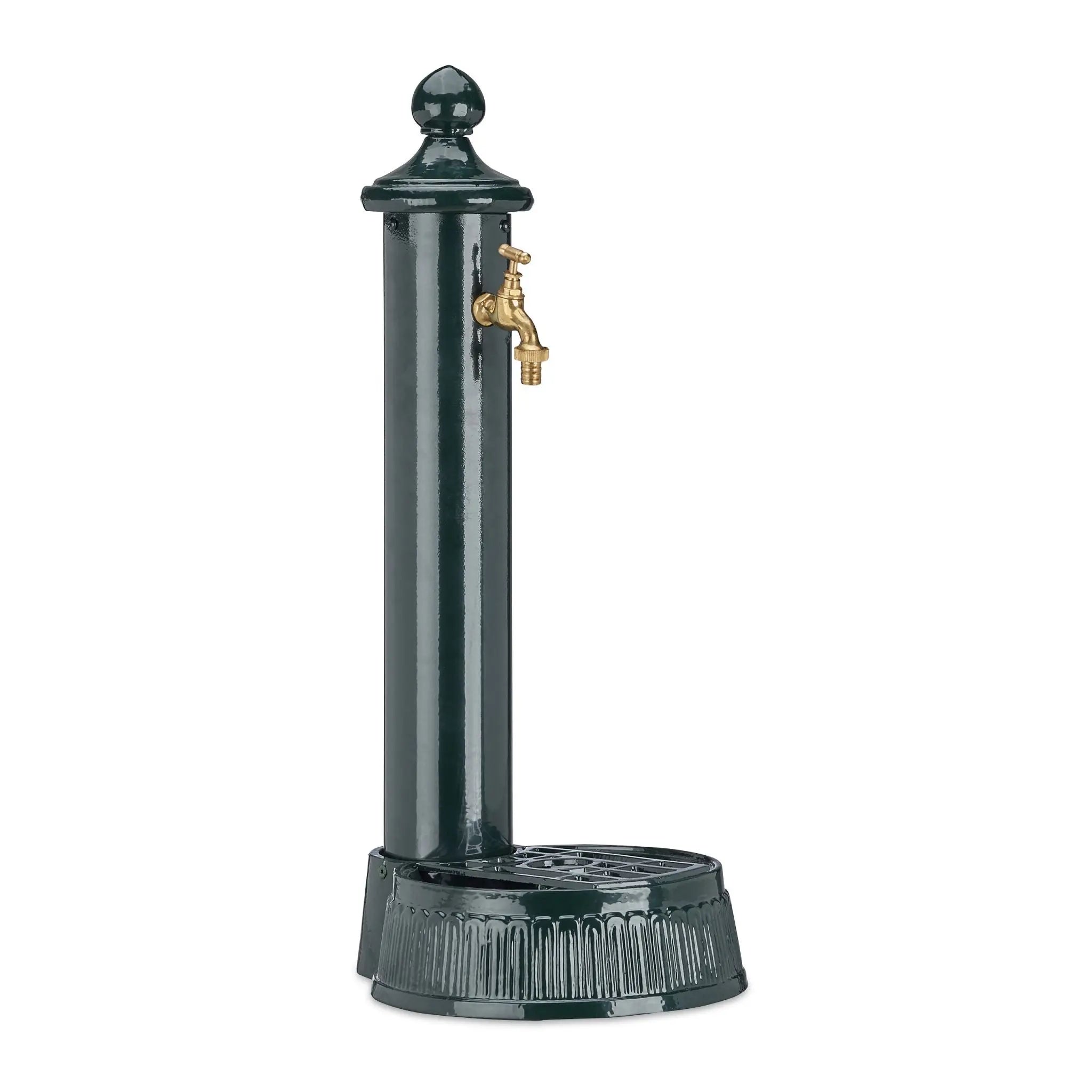 Standbrunnen Antik Dunkelgrün-Gold von Relaxdays