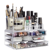 Make Up Organizer mit 4 Schubfächern Transparent von Relaxdays