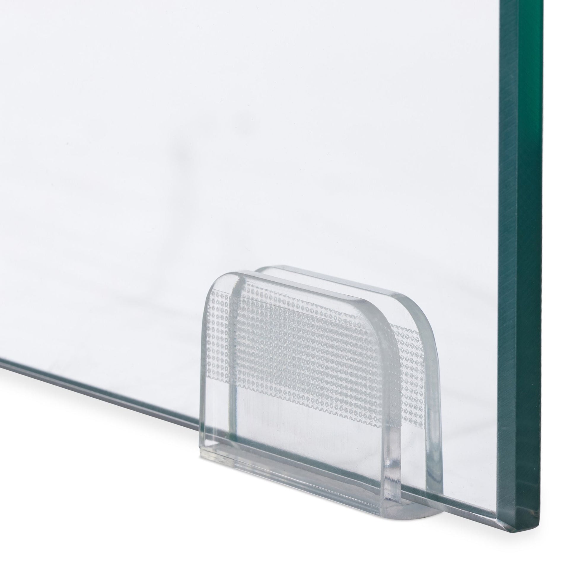 Satztisch 2er-Set Holz+Glas Hellbraun-Transparent von Relaxdays