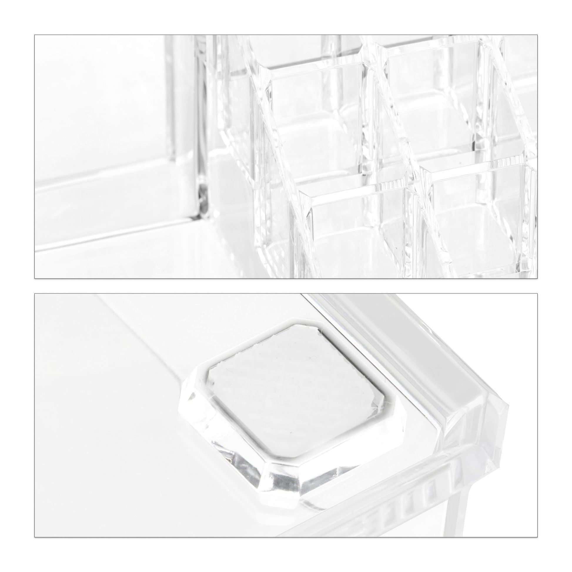 Make Up Organizer mit 8 Schubladen Transparent von Relaxdays