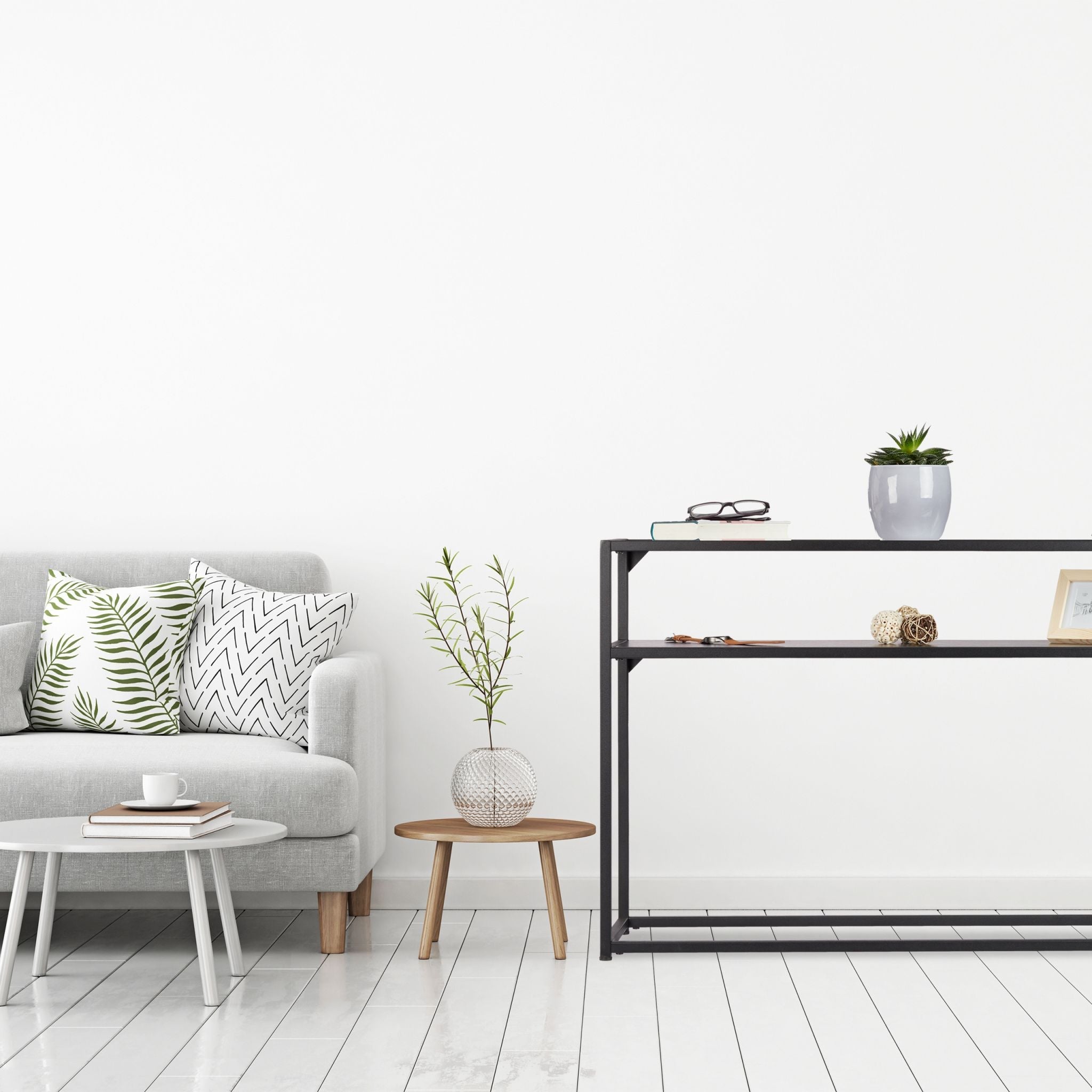 Konsolentisch mit Glasplatte Schwarz-Transparent von Relaxdays