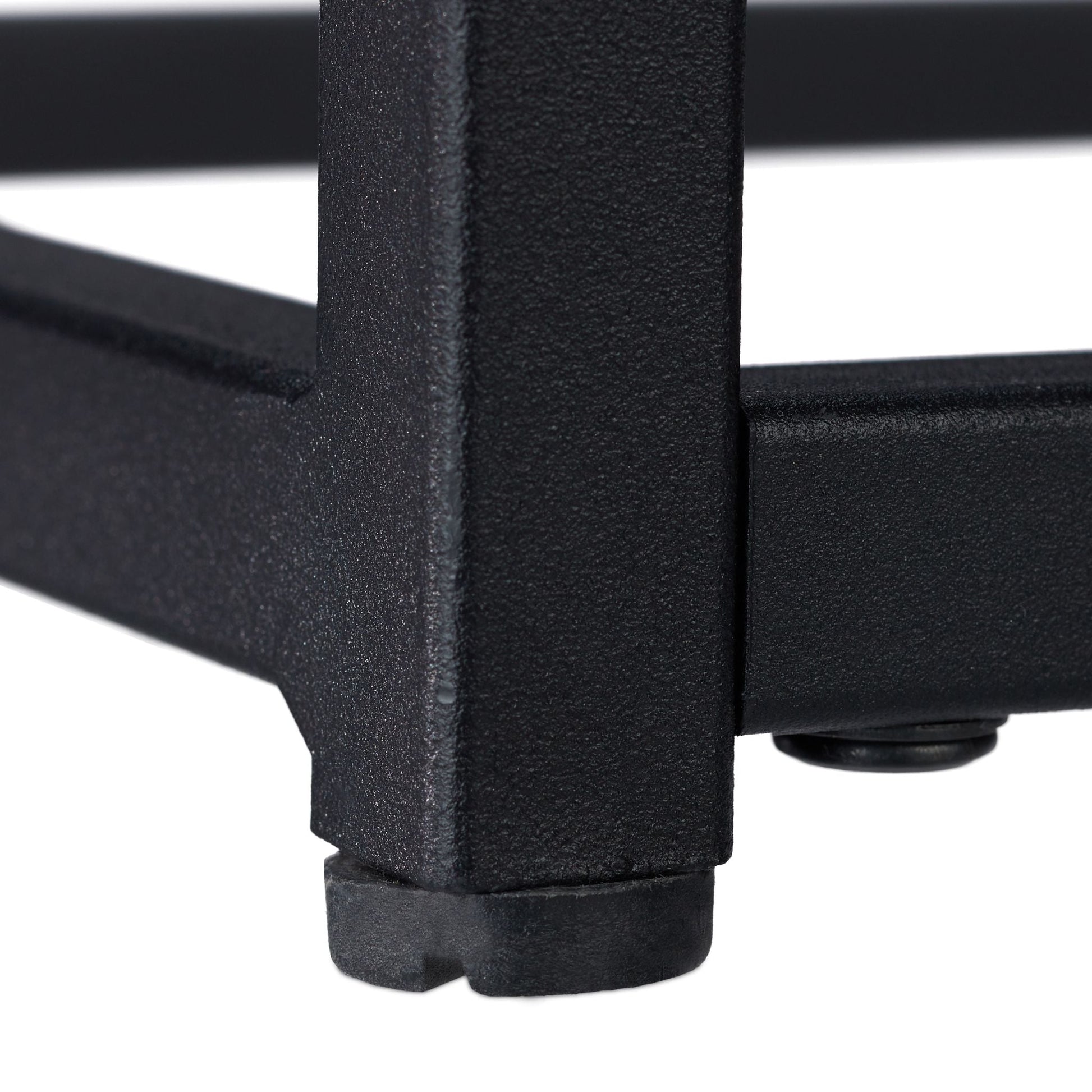 Konsolentisch mit Glasplatte Schwarz-Transparent von Relaxdays