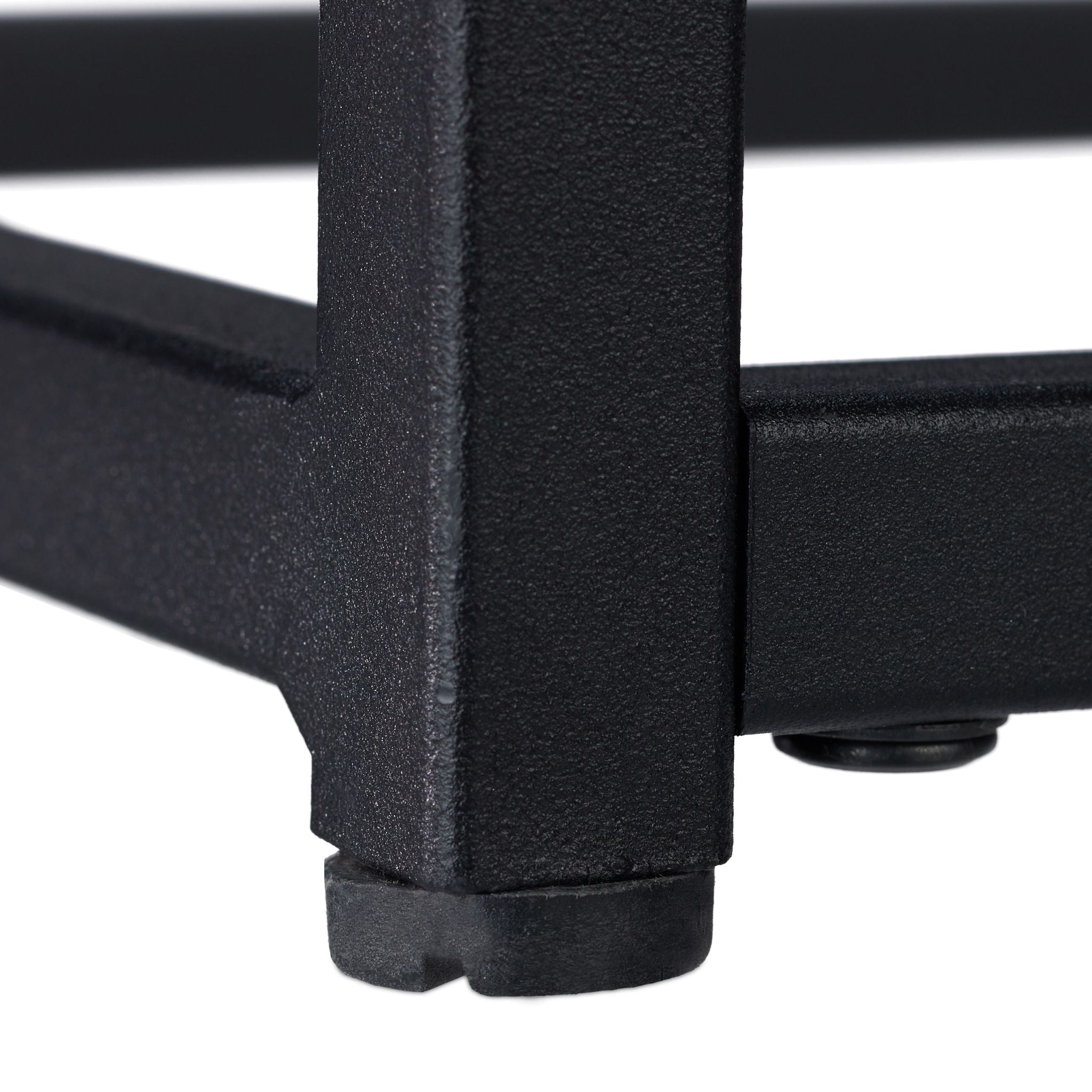 Konsolentisch mit Glasplatte Schwarz-Transparent von Relaxdays