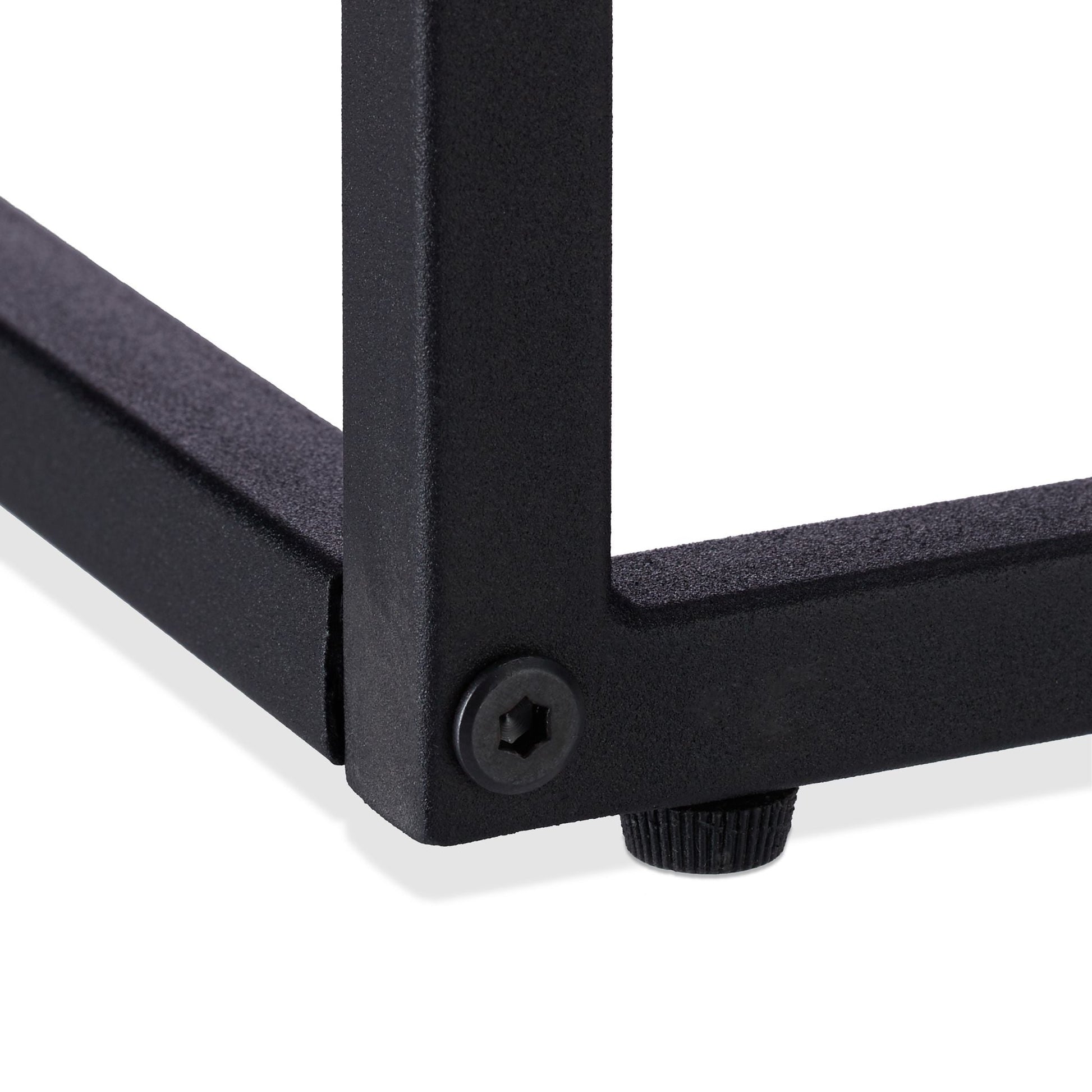 Beistelltisch schwarz mit Metallgestell Schwarz von Relaxdays