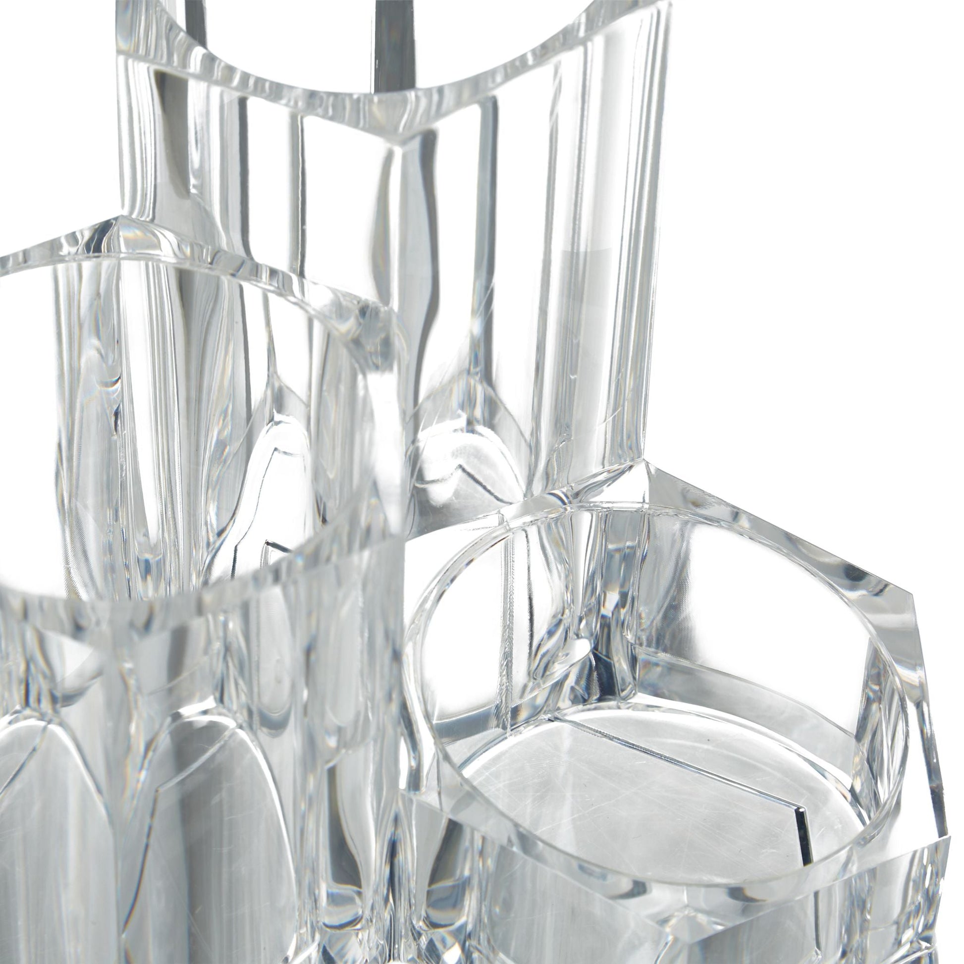 Pinselhalter dreiteilig Transparent von Relaxdays