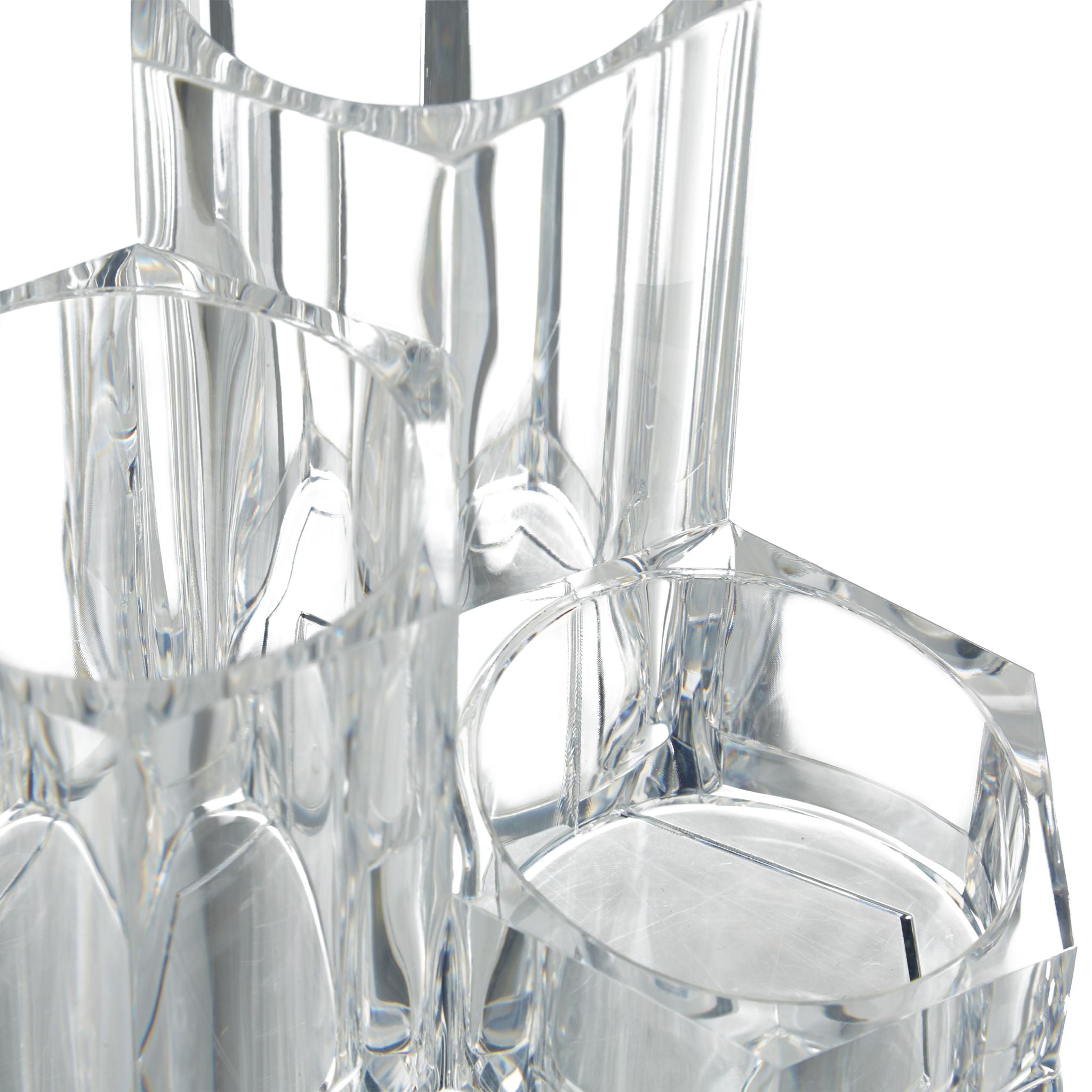 Pinselhalter dreiteilig Transparent von Relaxdays