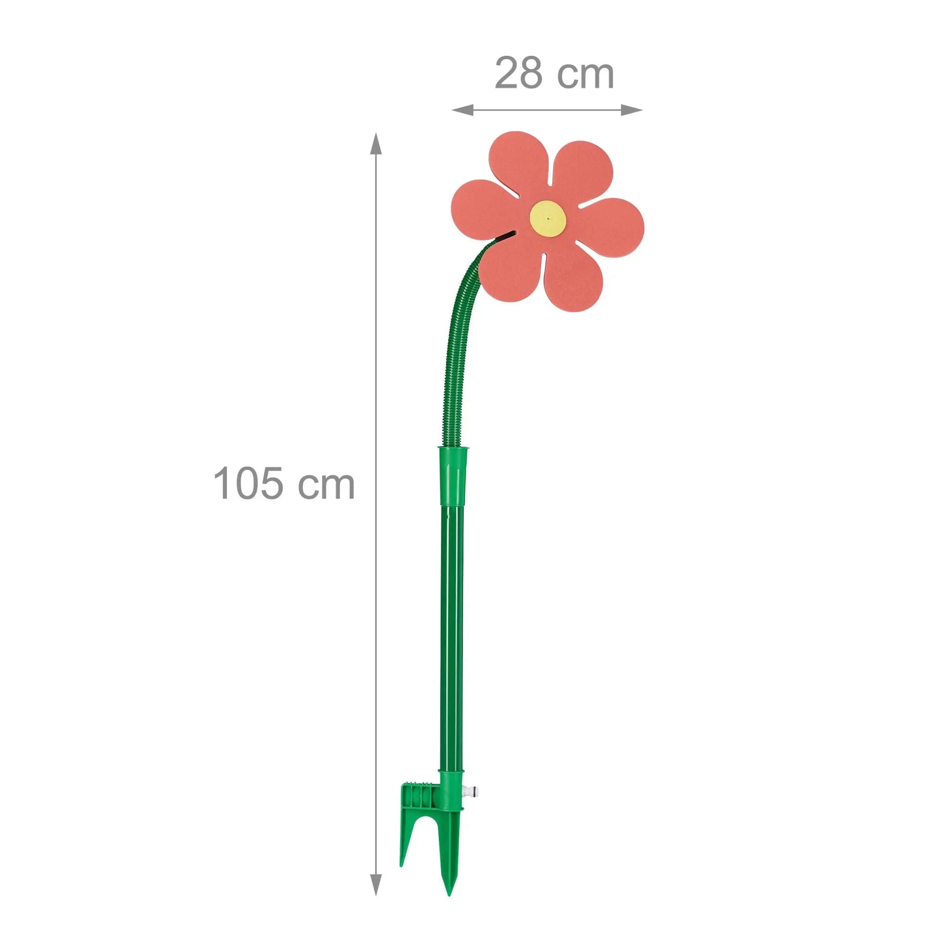 Sprinkler Blume 2er-Set Gelb-Grün-Rot von Relaxdays