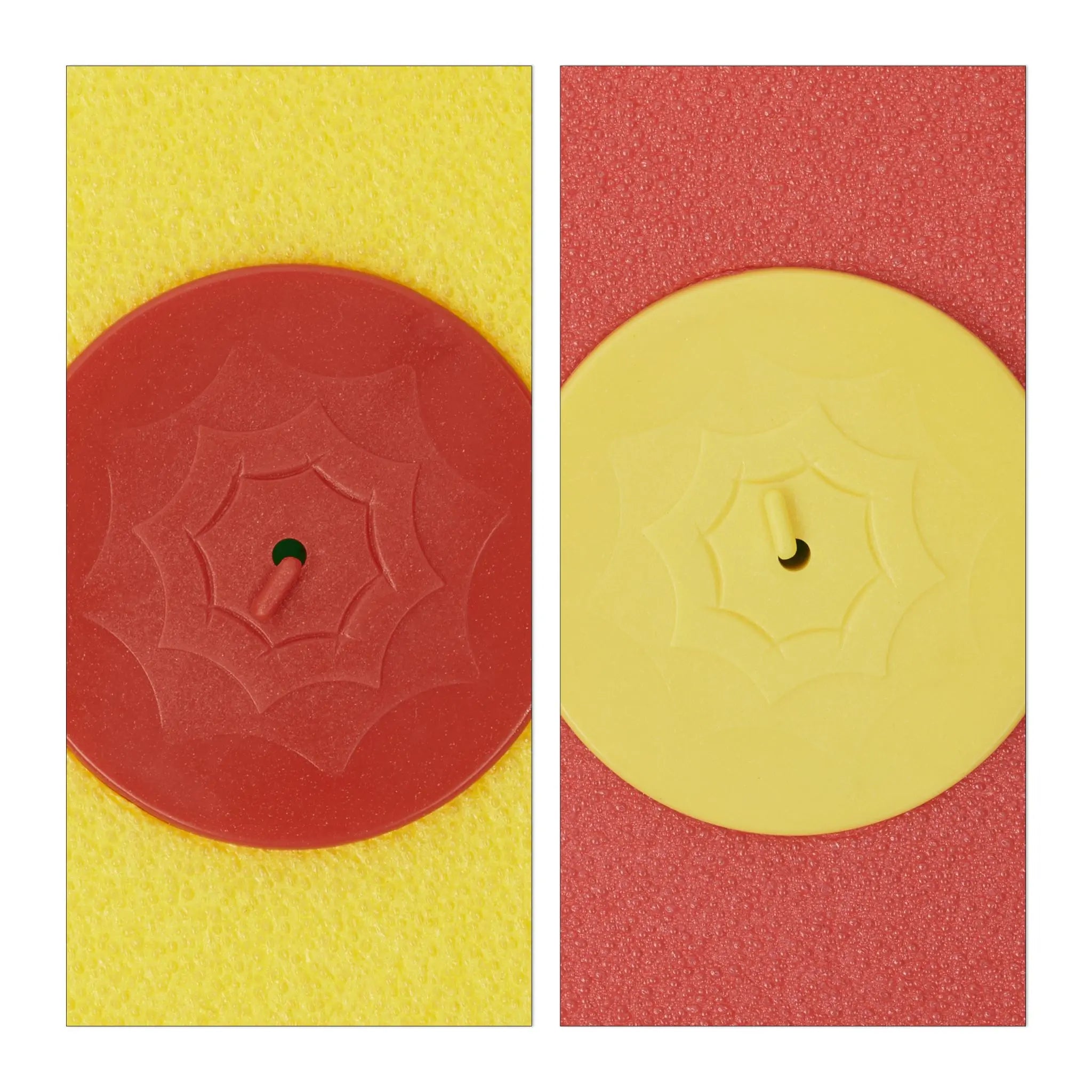 Sprinkler Blume 2er-Set Gelb-Grün-Rot von Relaxdays