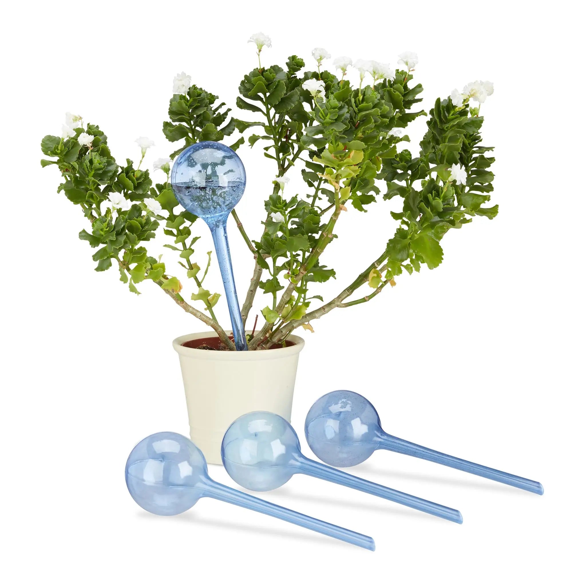 Bewässerungskugeln 4er-Set Blau von Relaxdays