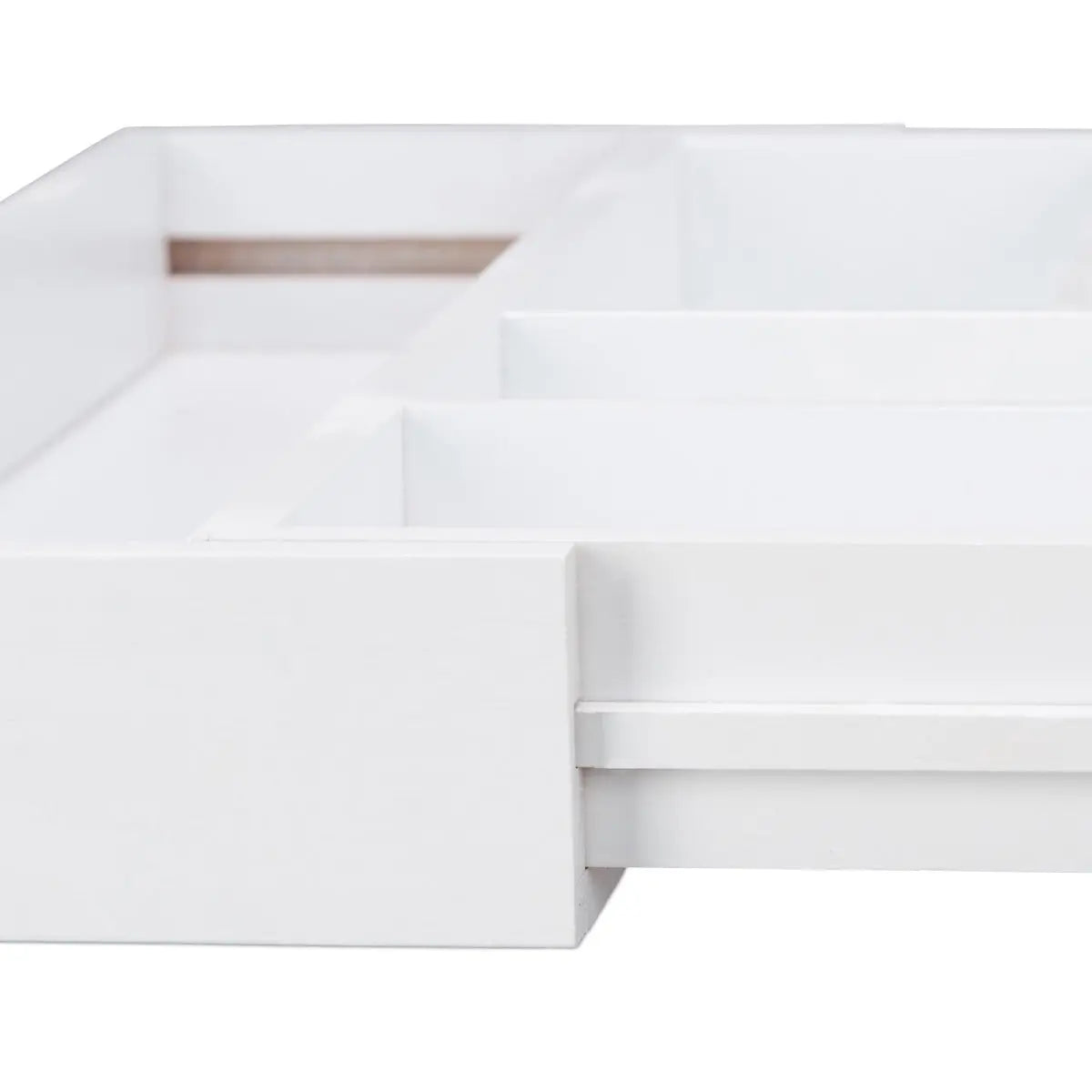 Besteckkasten Bambus weiss von Relaxdays