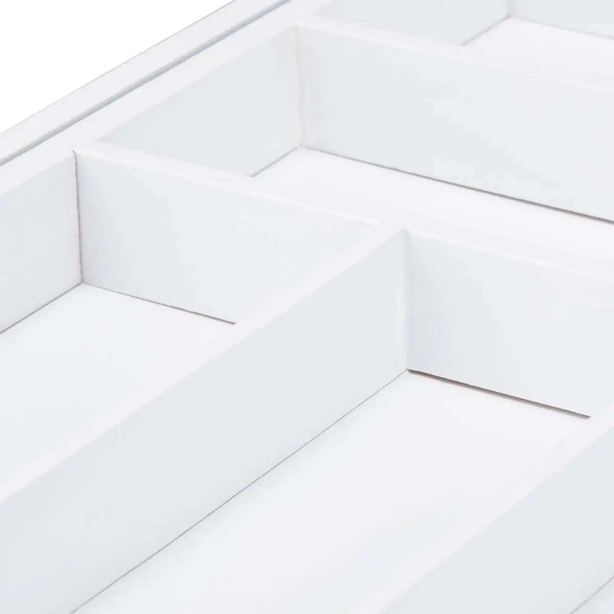 Besteckkasten Bambus weiss von Relaxdays
