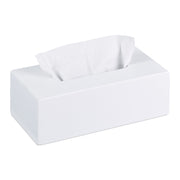 Bambus Tücherbox weiss Weiss von Relaxdays