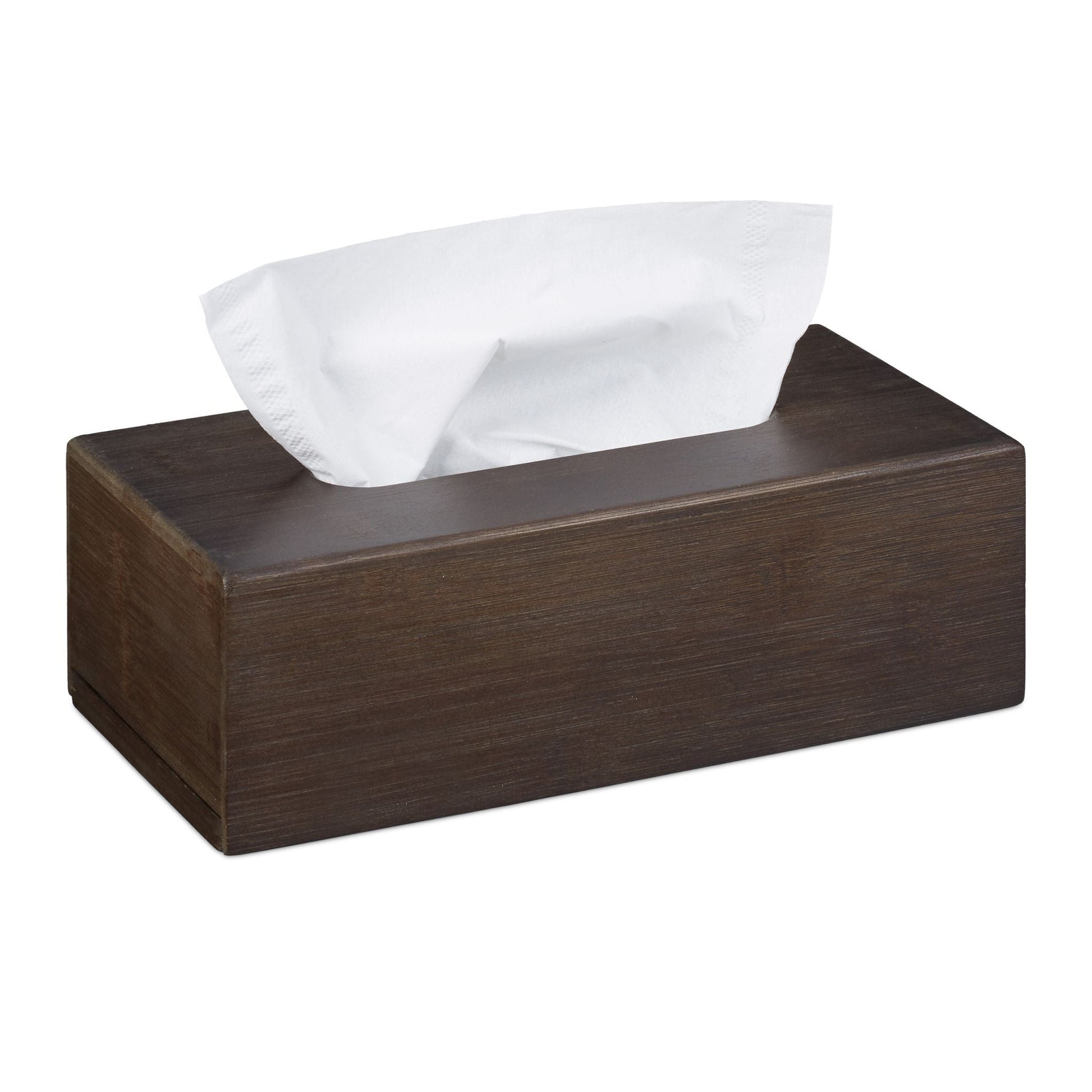 Bambus Tücherbox dunkelbraun Dunkelbraun von Relaxdays