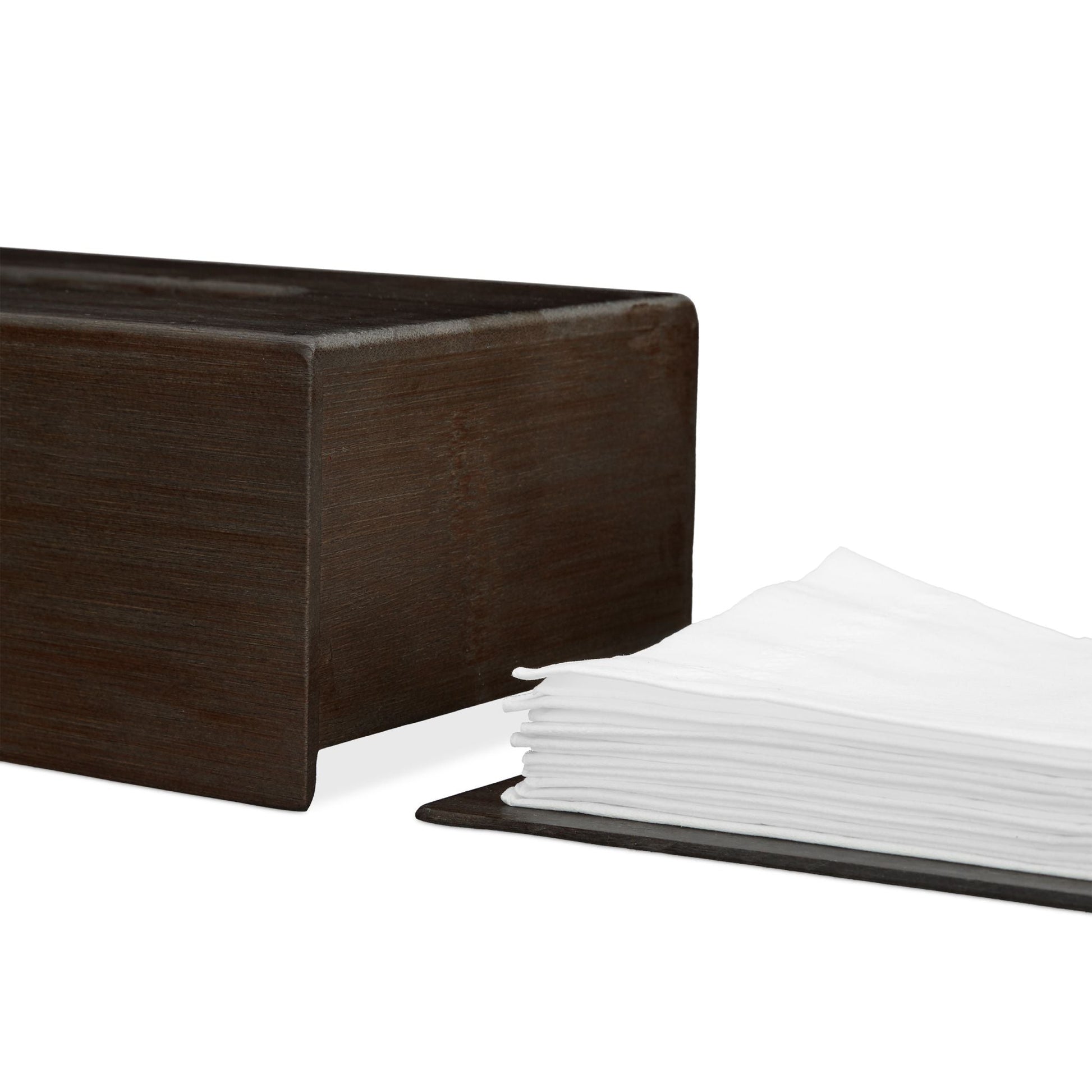 Bambus Tücherbox dunkelbraun Dunkelbraun von Relaxdays