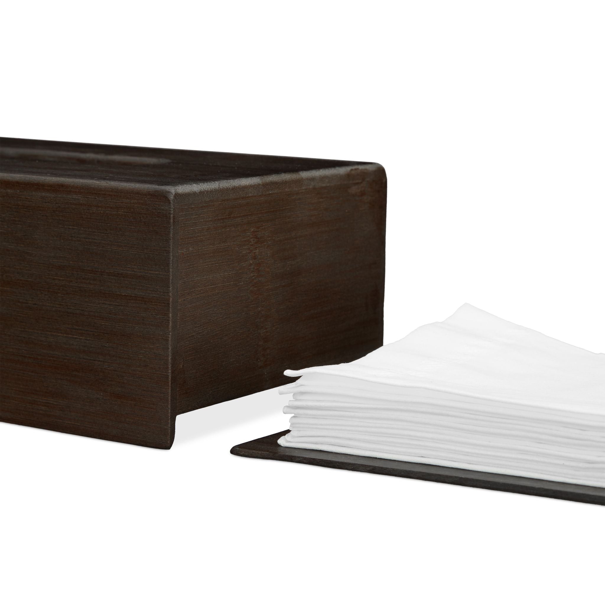 Bambus Tücherbox dunkelbraun Dunkelbraun von Relaxdays