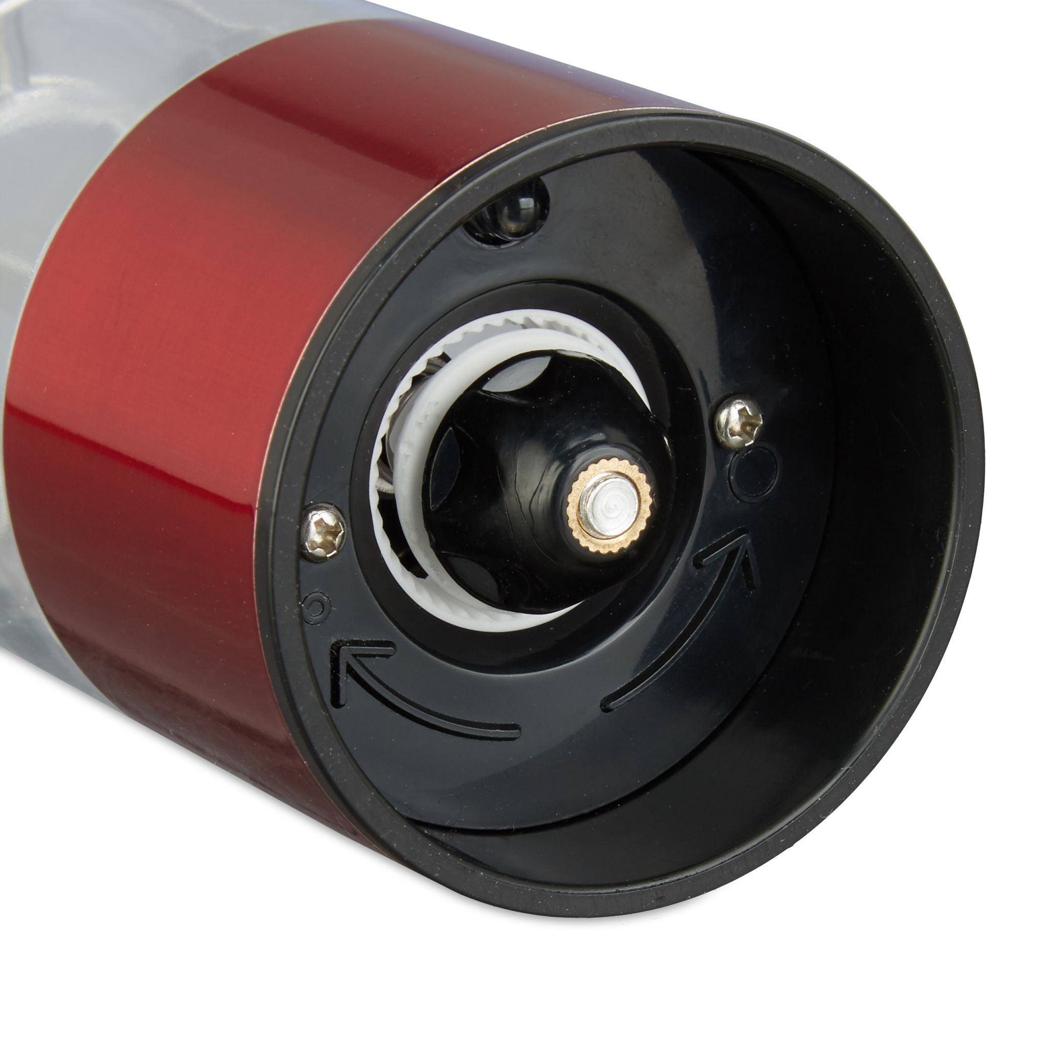 Elektrische Pfeffermühle 2er-Set Rot Rot-Transparent von Relaxdays