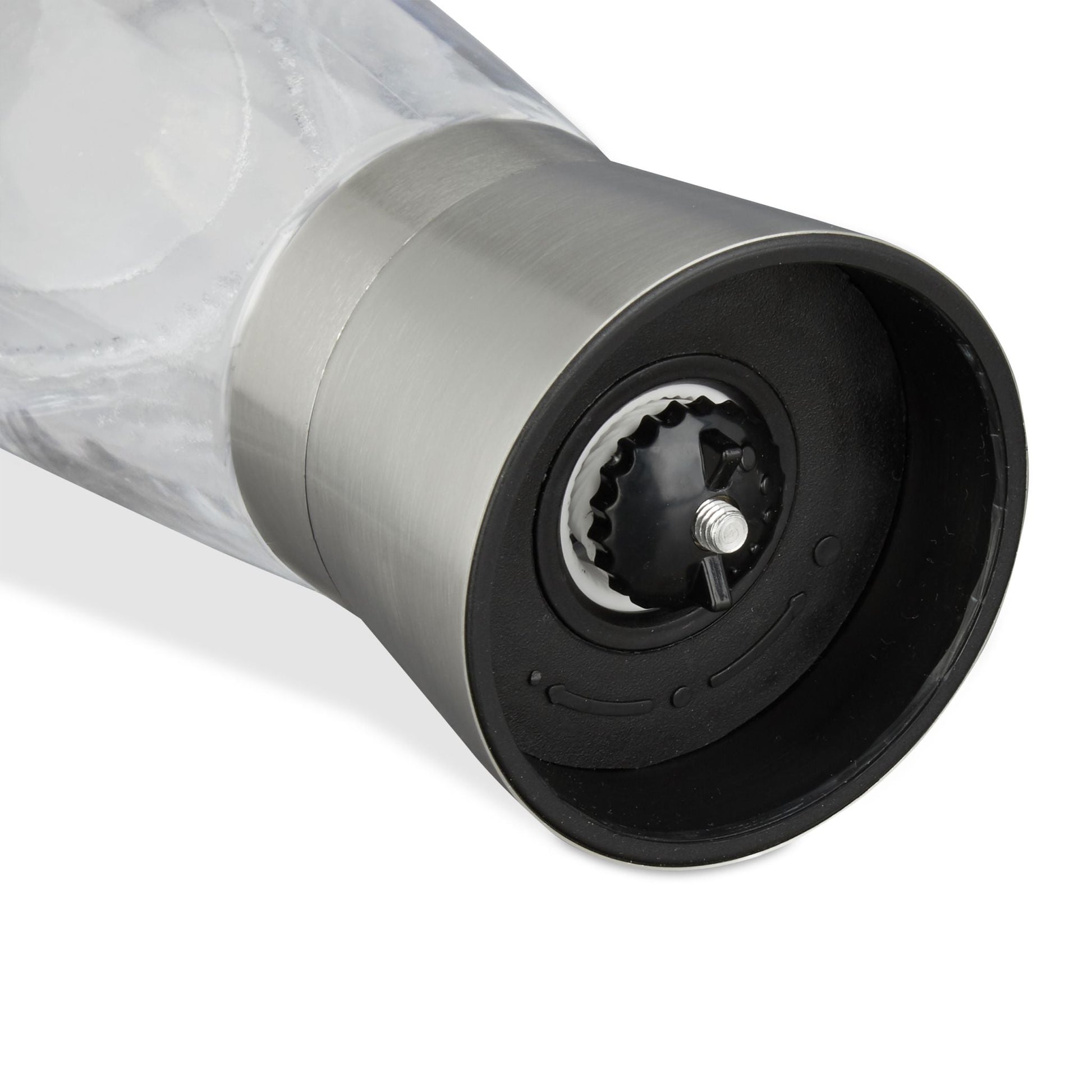 Pfeffermühle Glas Design 2er-Set Silber-Transparent von Relaxdays