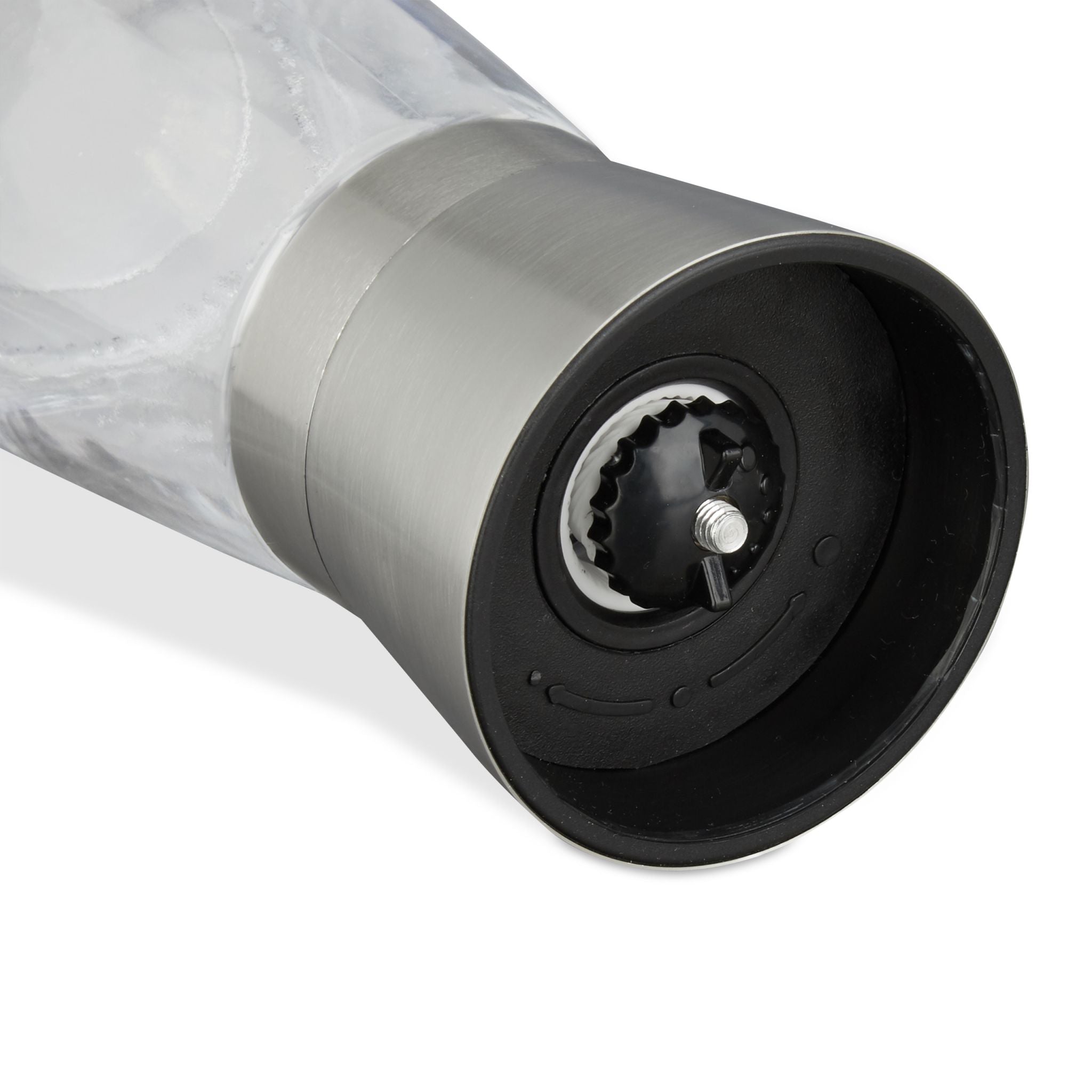 Pfeffermühle Glas Design 2er-Set Silber-Transparent von Relaxdays