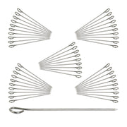Rouladennadeln Edelstahl 50er-Set Silber von Relaxdays