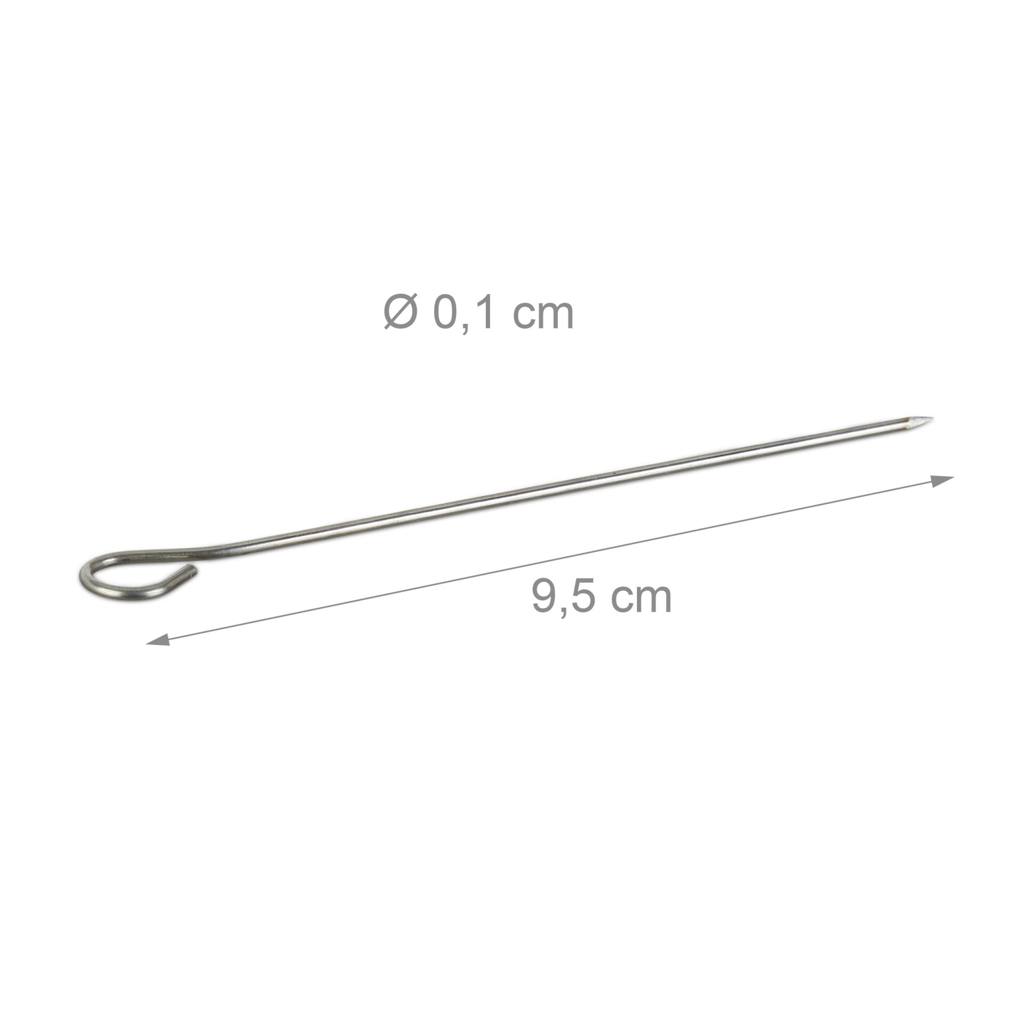 Rouladennadeln Edelstahl 50er-Set Silber von Relaxdays