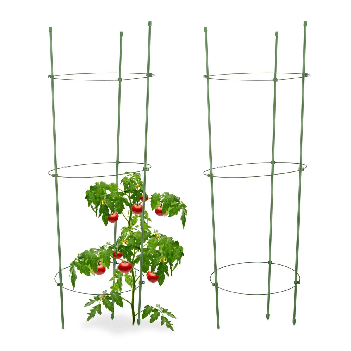 Rankhilfe Tomaten 2er-Set Grün von Relaxdays