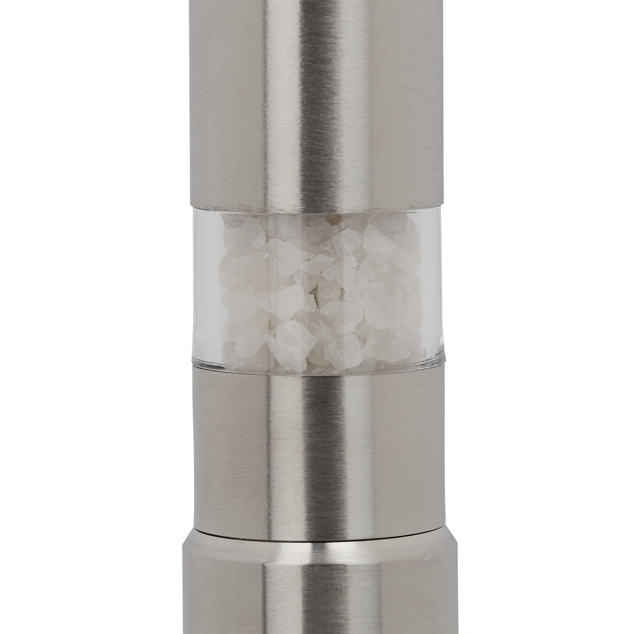 Pfeffermühle manuell 2er-Set Edelstahl Silber-Transparent von Relaxdays